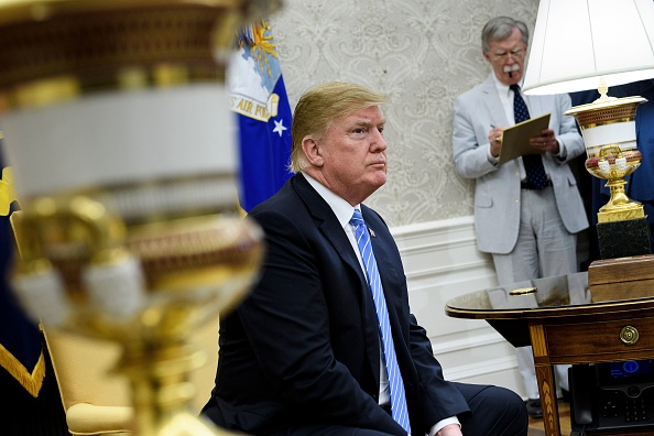Donald Trump sitting