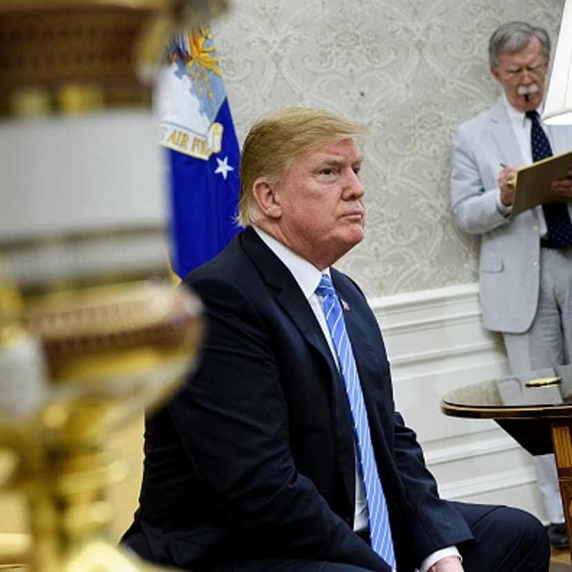 Donald Trump sitting