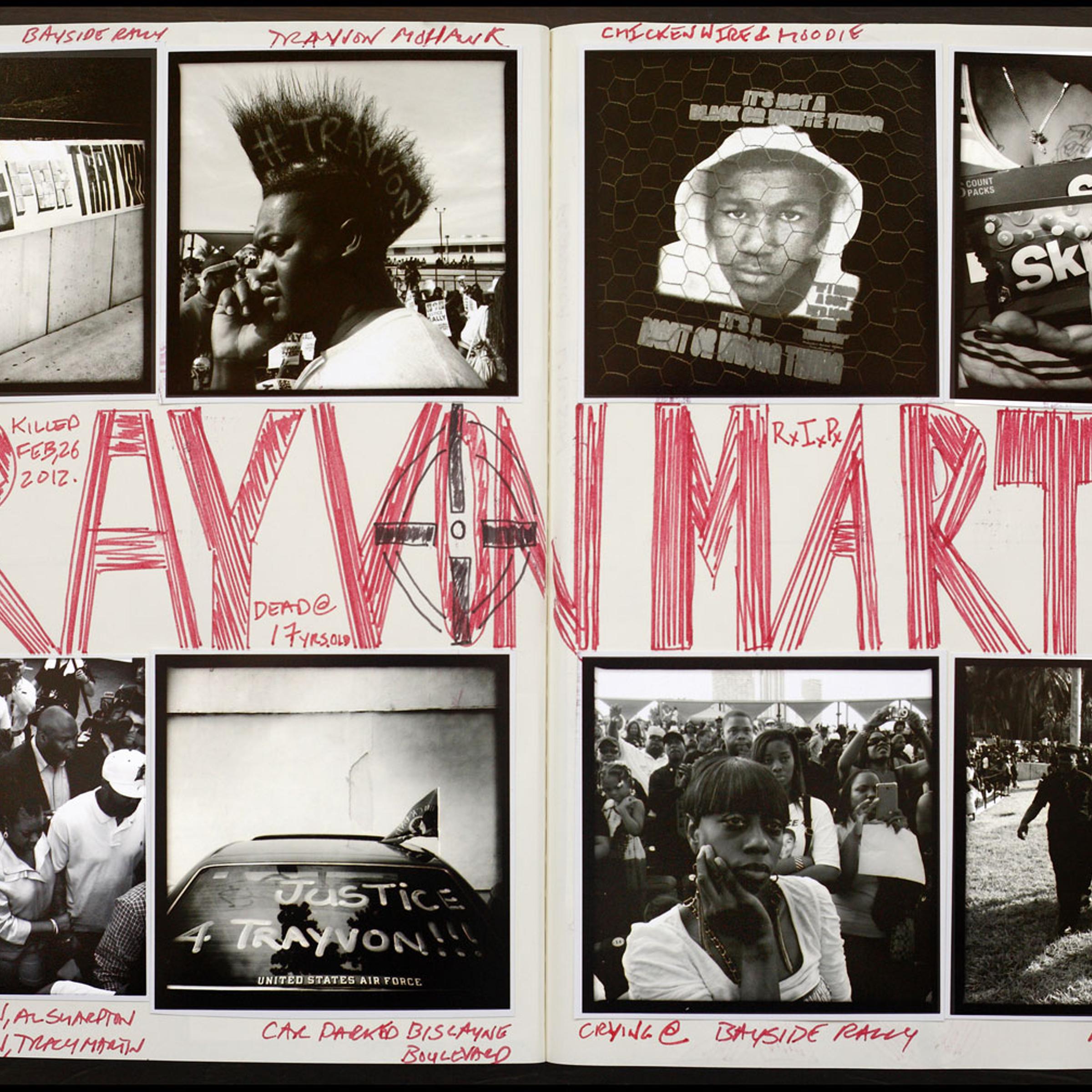 Andrew Kaufman began to create a scrapbook style journal of his photographs and writing from all the protests he documented. Above: <i>AK FOTO Journal #1</i>