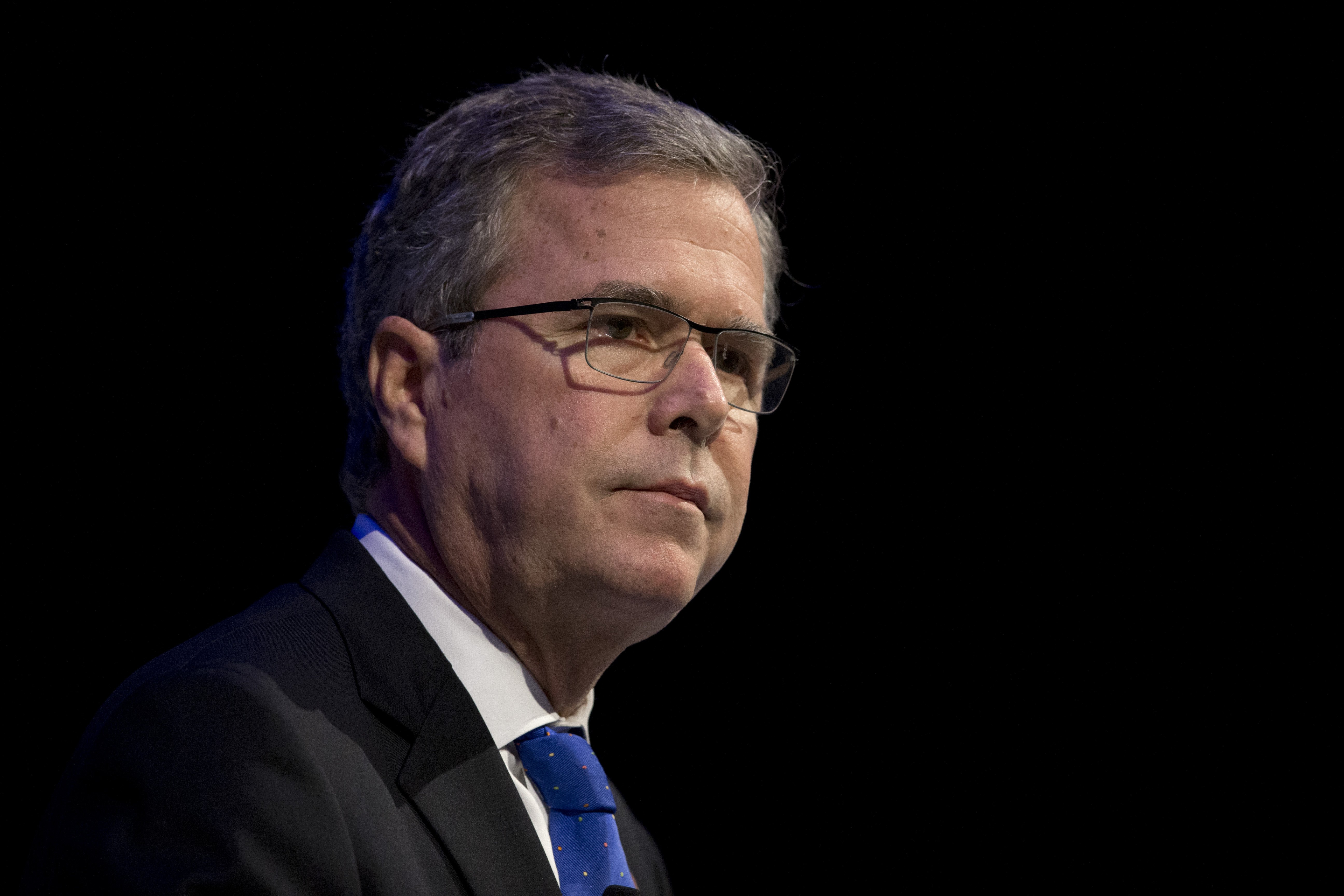 Former Florida Gov. Jeb Bush speaks at a Economic Club of Detroit meeting in Detroit on Feb. 4, 2015.