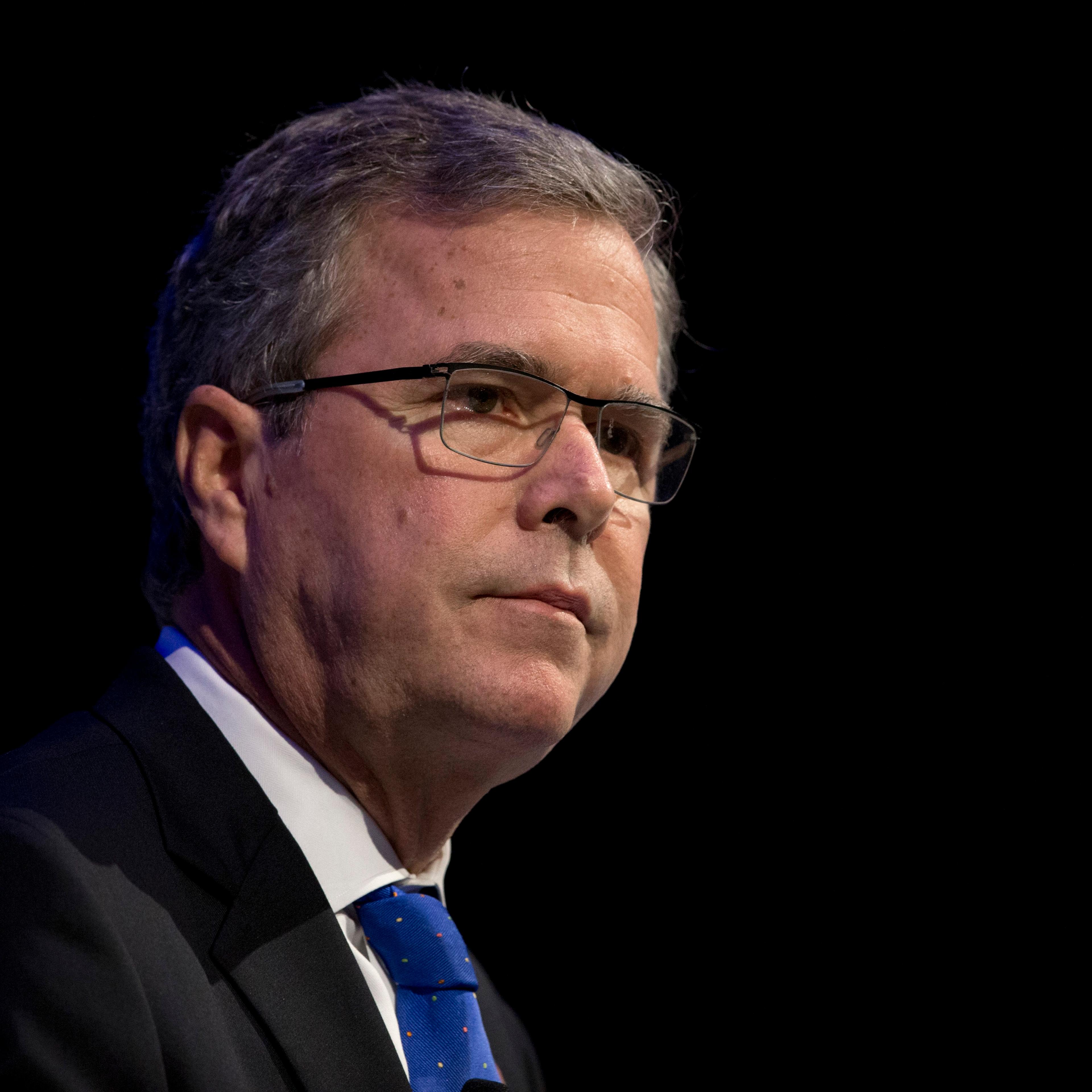 Former Florida Gov. Jeb Bush speaks at a Economic Club of Detroit meeting in Detroit on Feb. 4, 2015.