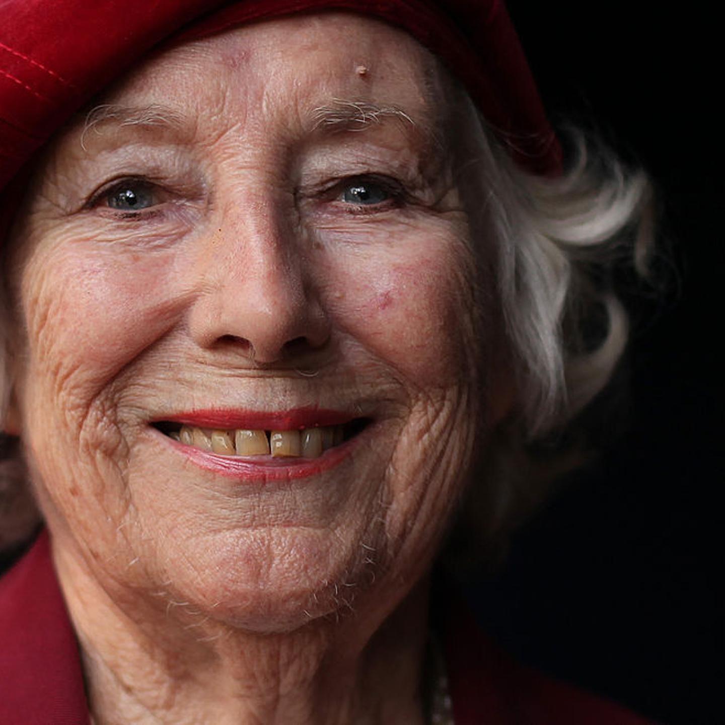 Forces sweetheart Dame Vera Lynn poses f