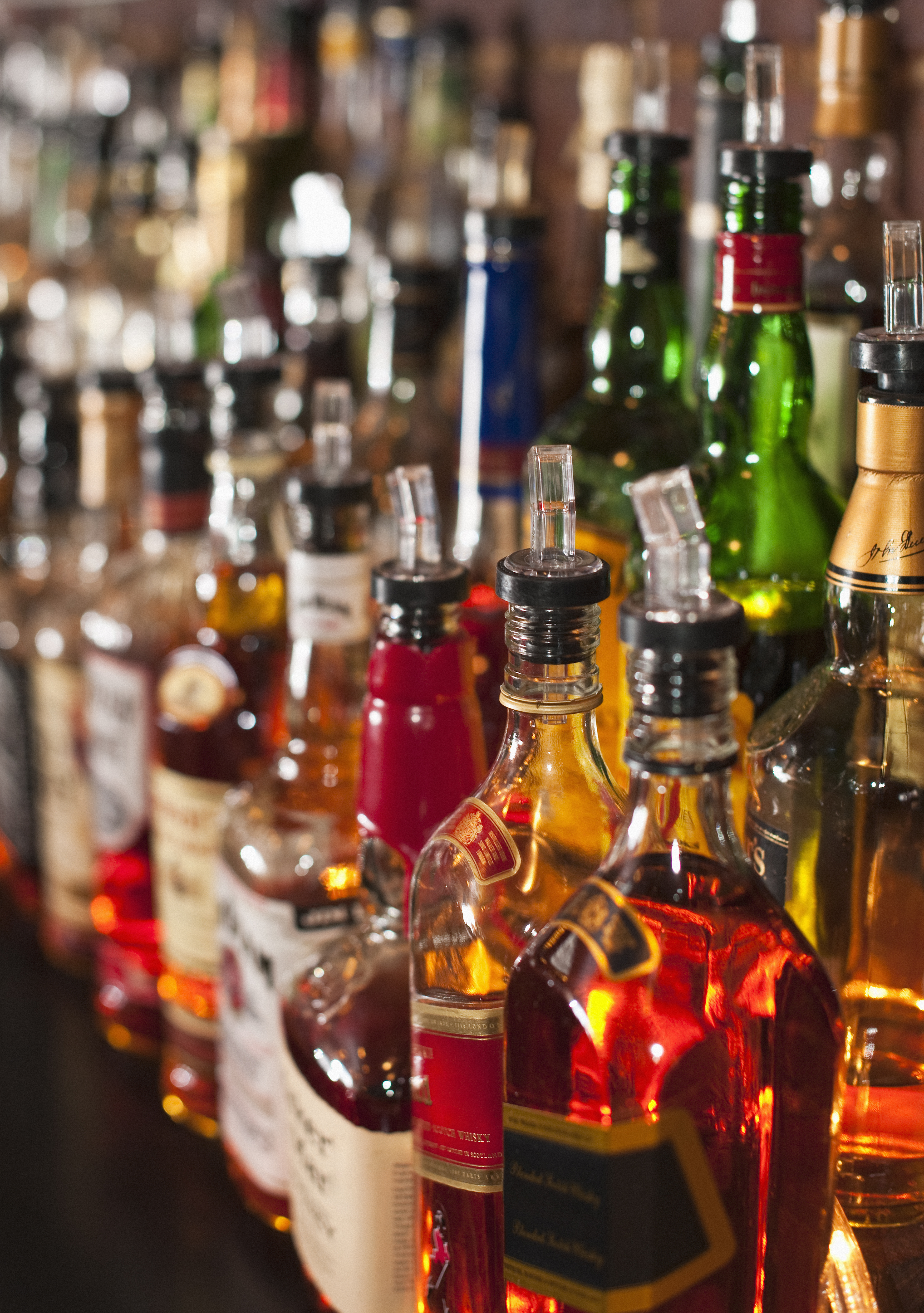 bottles of alcohol