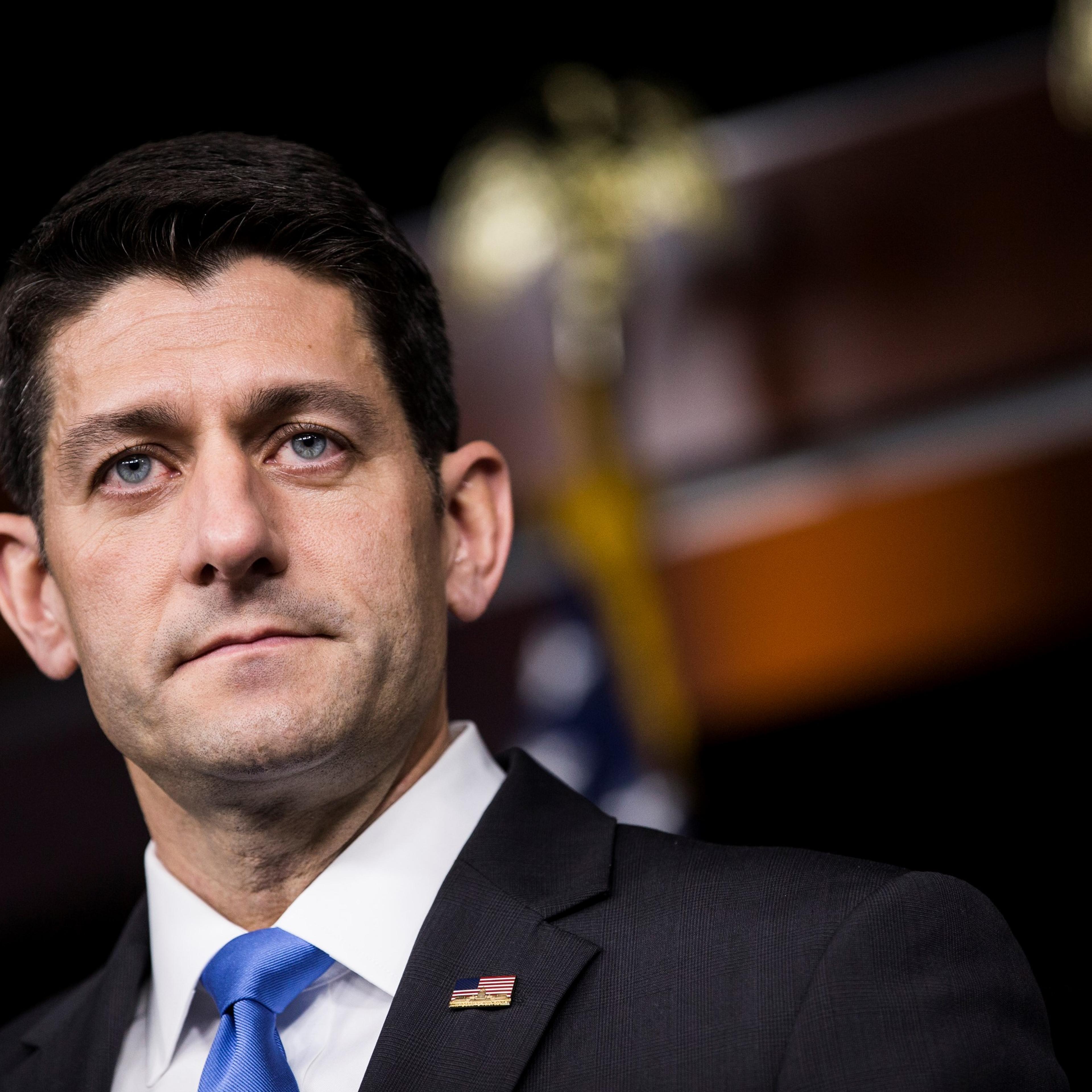 Speaker of the House Paul Ryan holds his weekly press conference and answers questions about his first meeting with Republican Presidential Candidate Donald Trump at the U.S. Capitol in Washington, USA on May 12, 2016.
