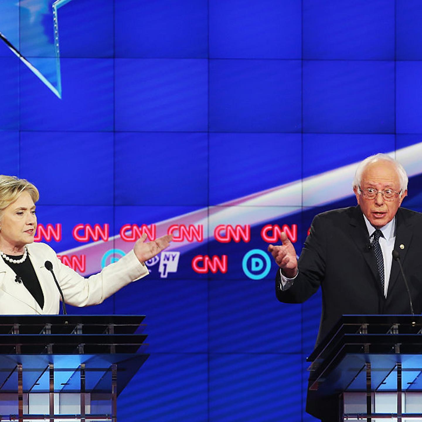 Hillary Clinton And Bernie Sanders Spar At Democratic Debate In Brooklyn