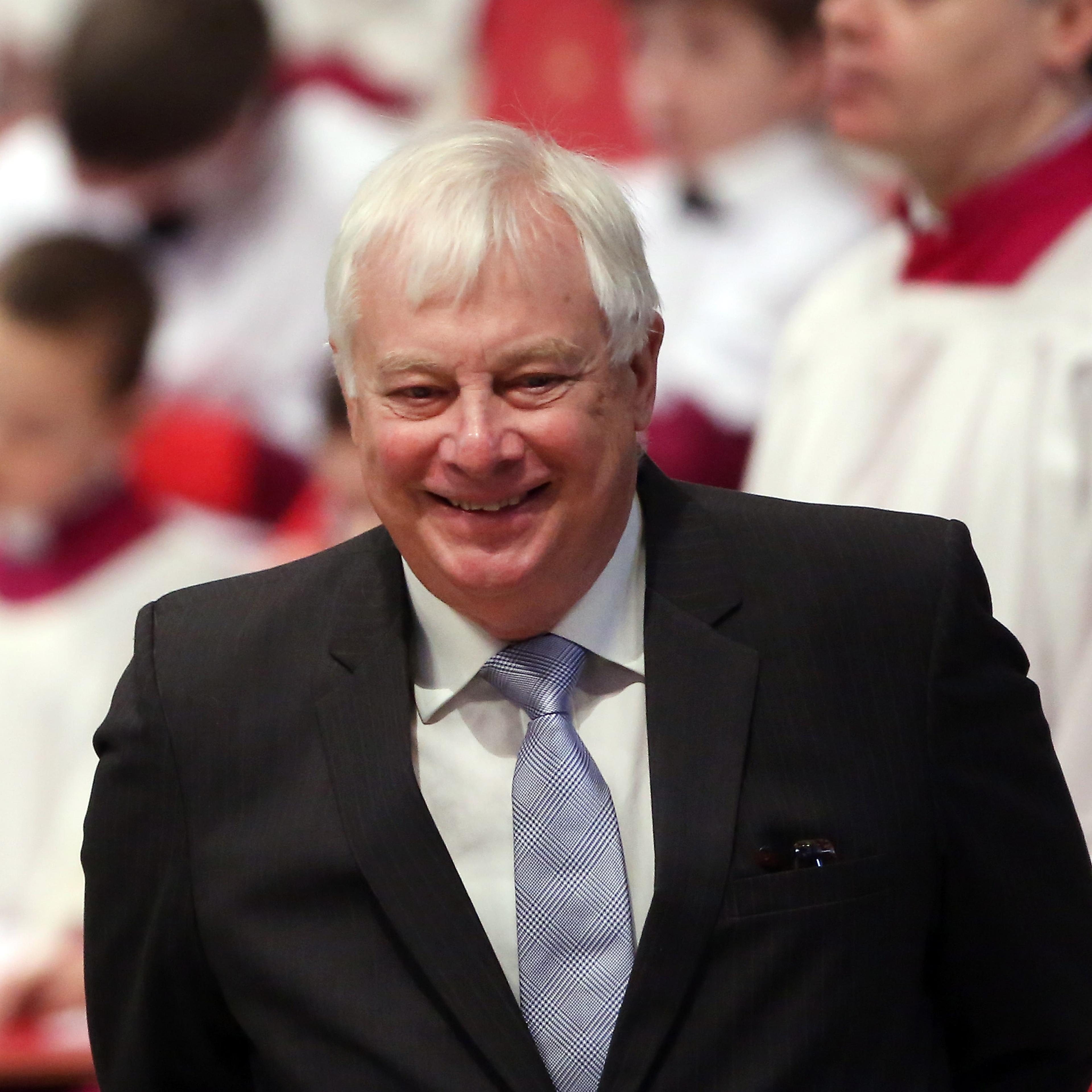Lord Chris Patten attends a mass with newly appointed cardinals held by Pope Francis at St Peter's Basilica on February 23, 2014 in Vatican City, Vatican.