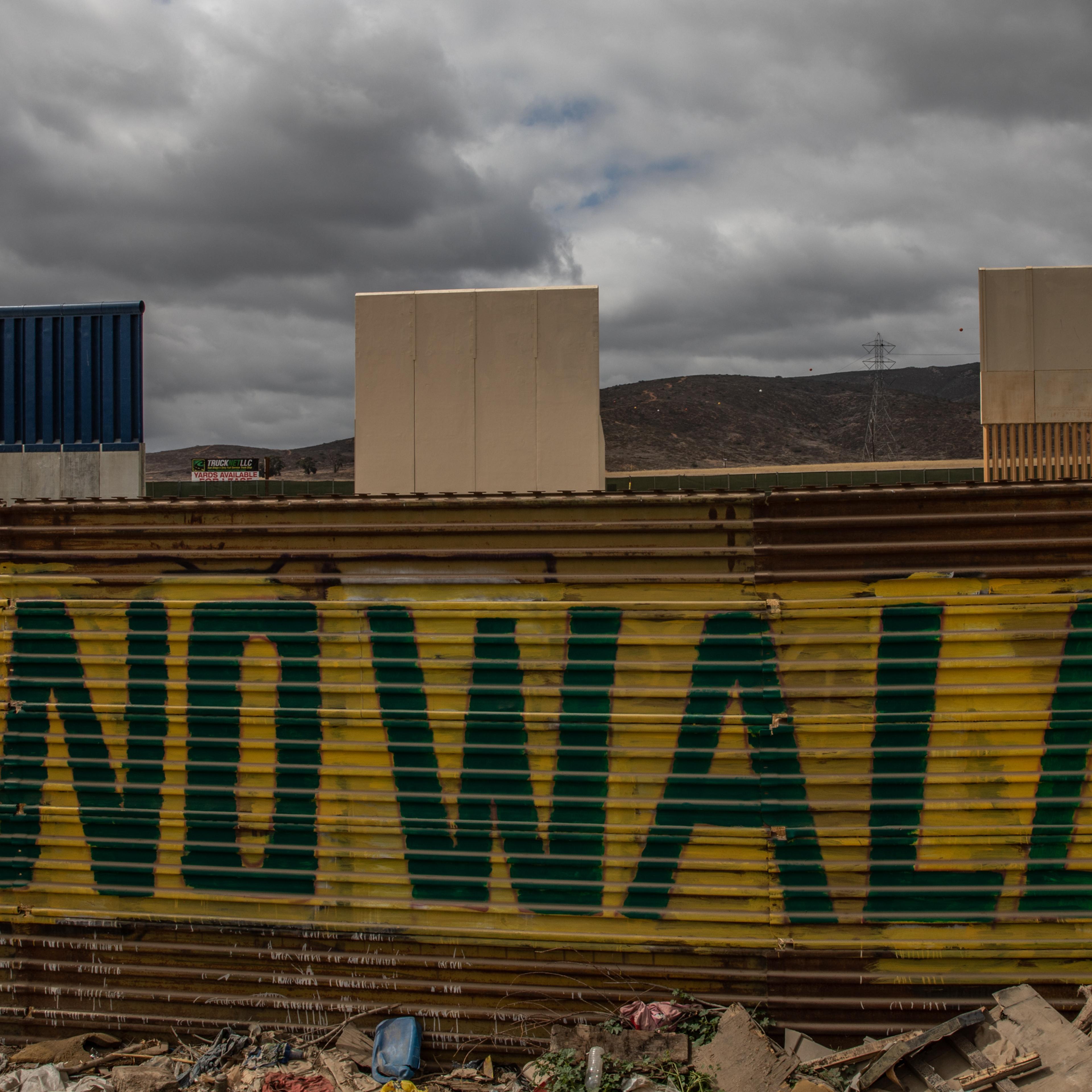 U.S. Mexico Border Wall As Presidential Candidate Lopez Obrador Dismisses Trump's Threats