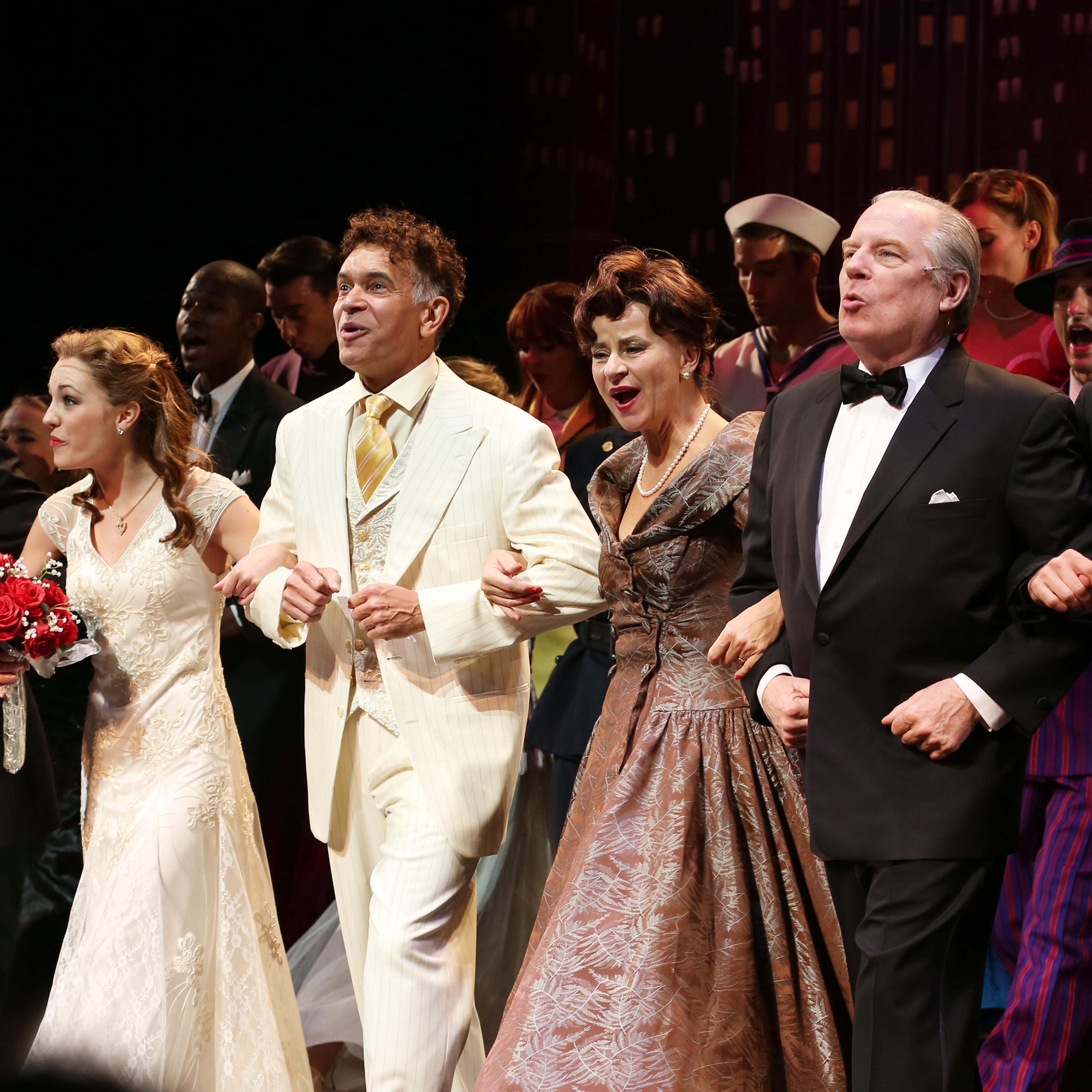 The cast of 'The Band Wagon' during the Curtain Call on Nov. 9, 2014 in New York City.