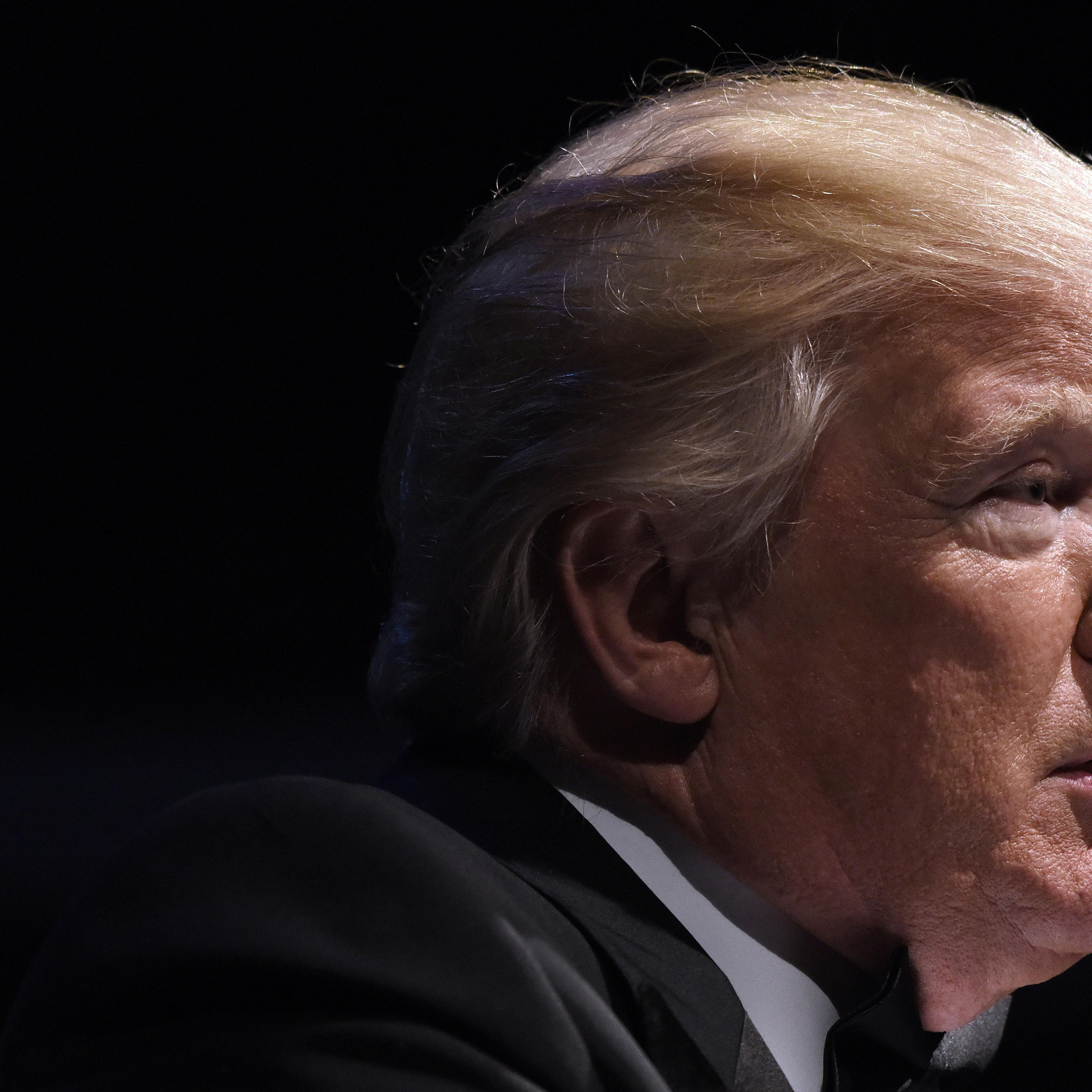 President Trump and First Lady Melania Trump attend a reception at the Ford's Theatre