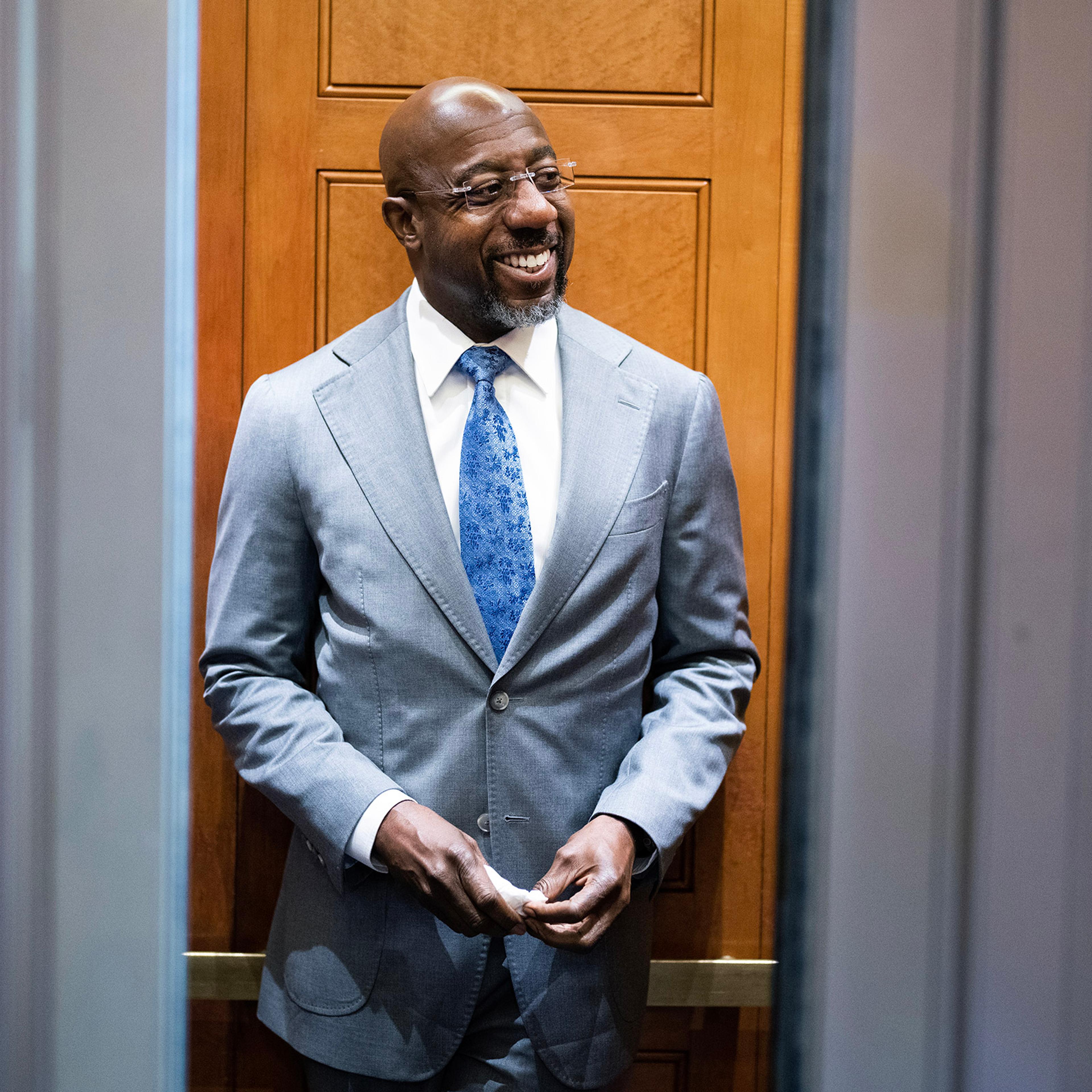 Sen. Raphael Warnock at the U.S. Capitol in Washington, D.C., on July 31, 2024