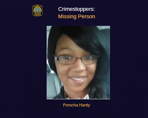 Porscha LeAnne Hardy was last seen on Dec. 15