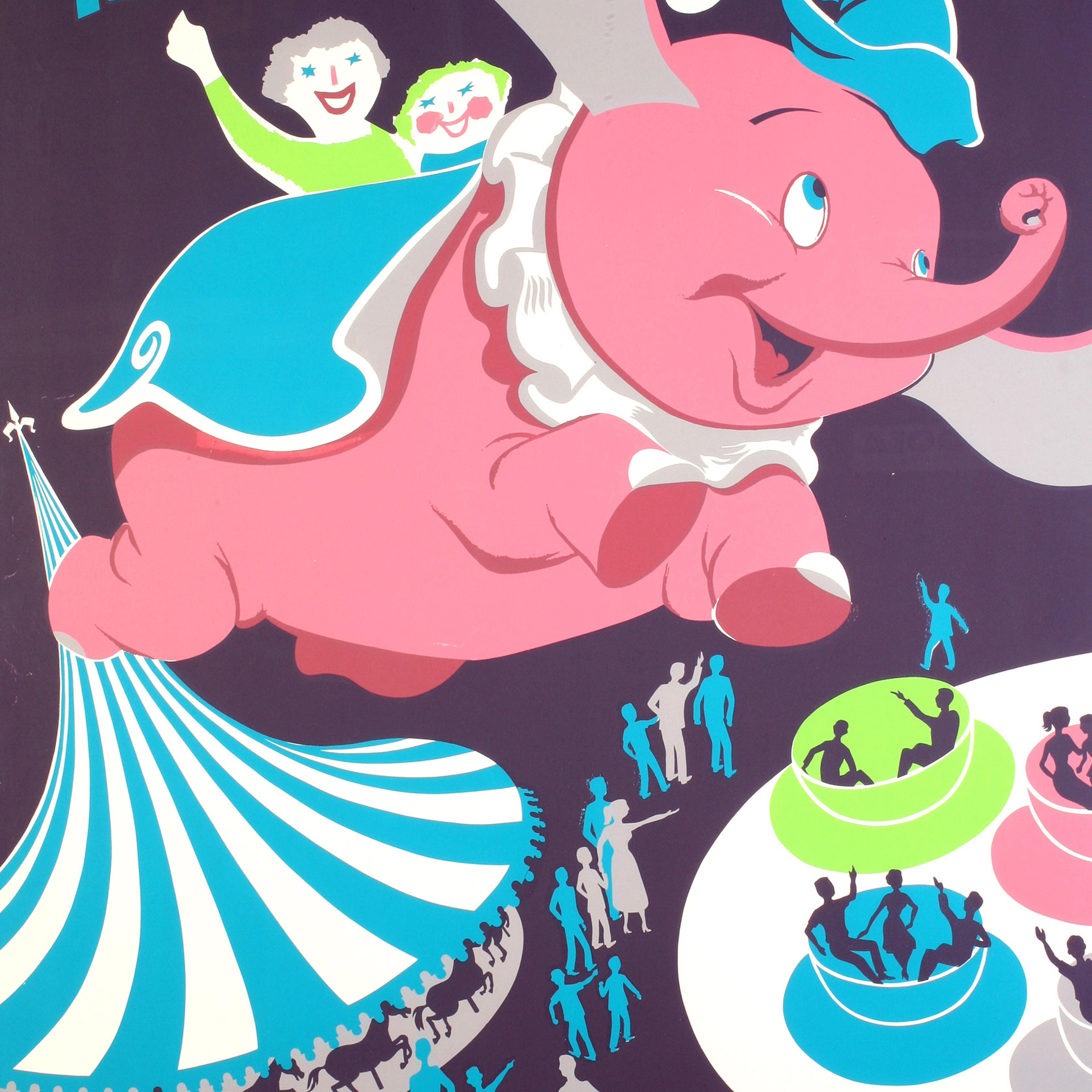 Original Disneyland "Fantasyland" Attraction Poster, Disneyland, 1950s.