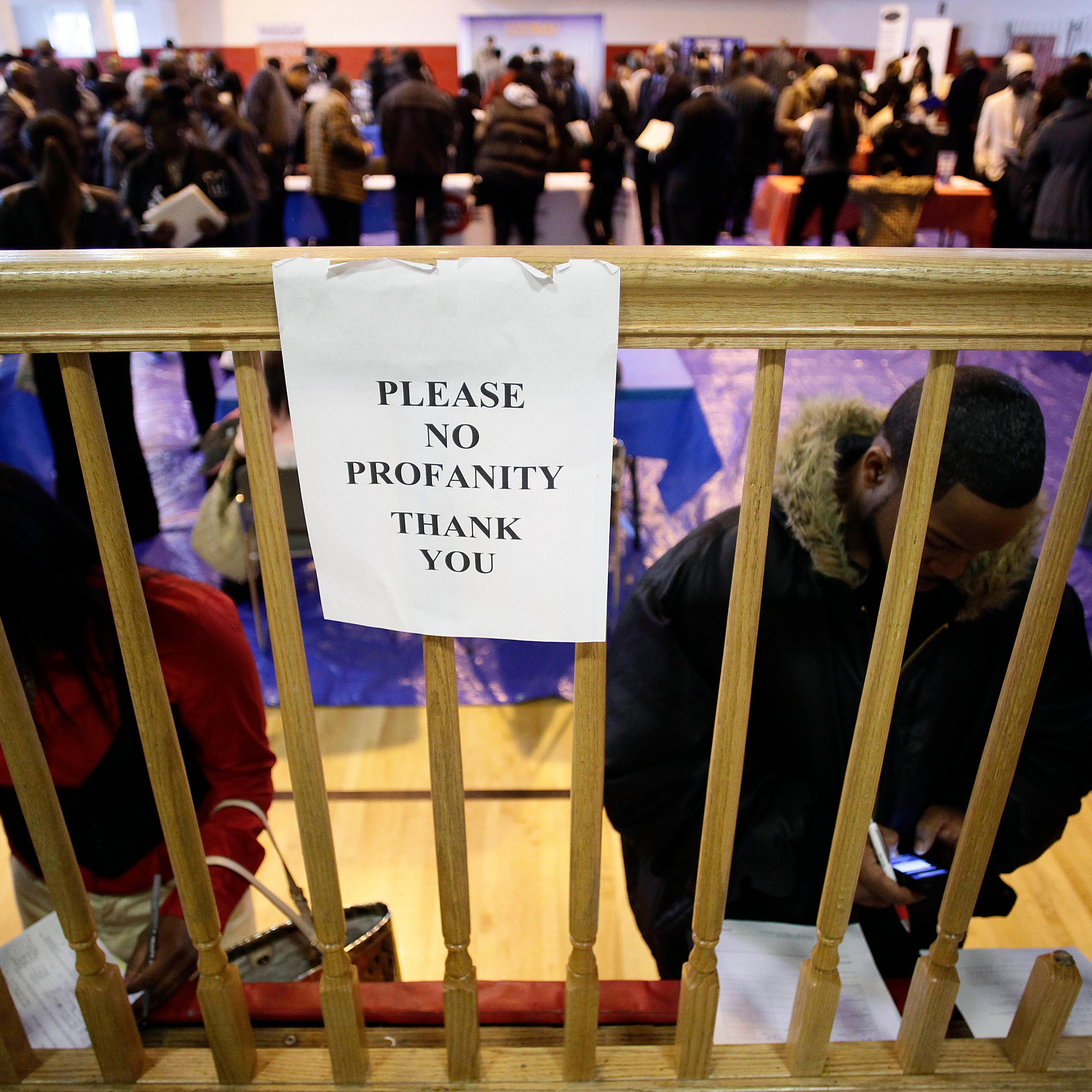Job Seekers Look For Work At Career Fair In Detroit