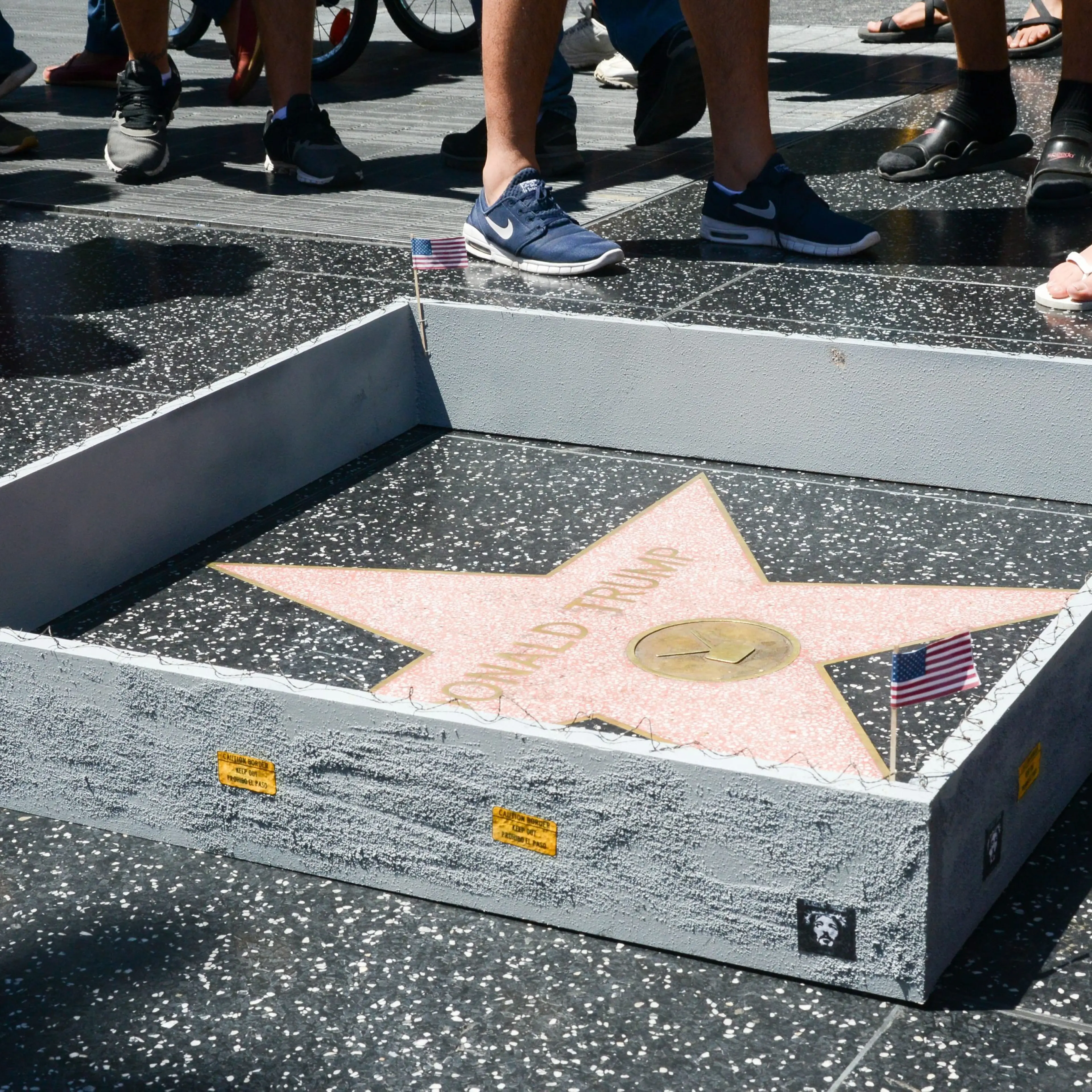 Donald Trump's Hollywood star in Los Angeles