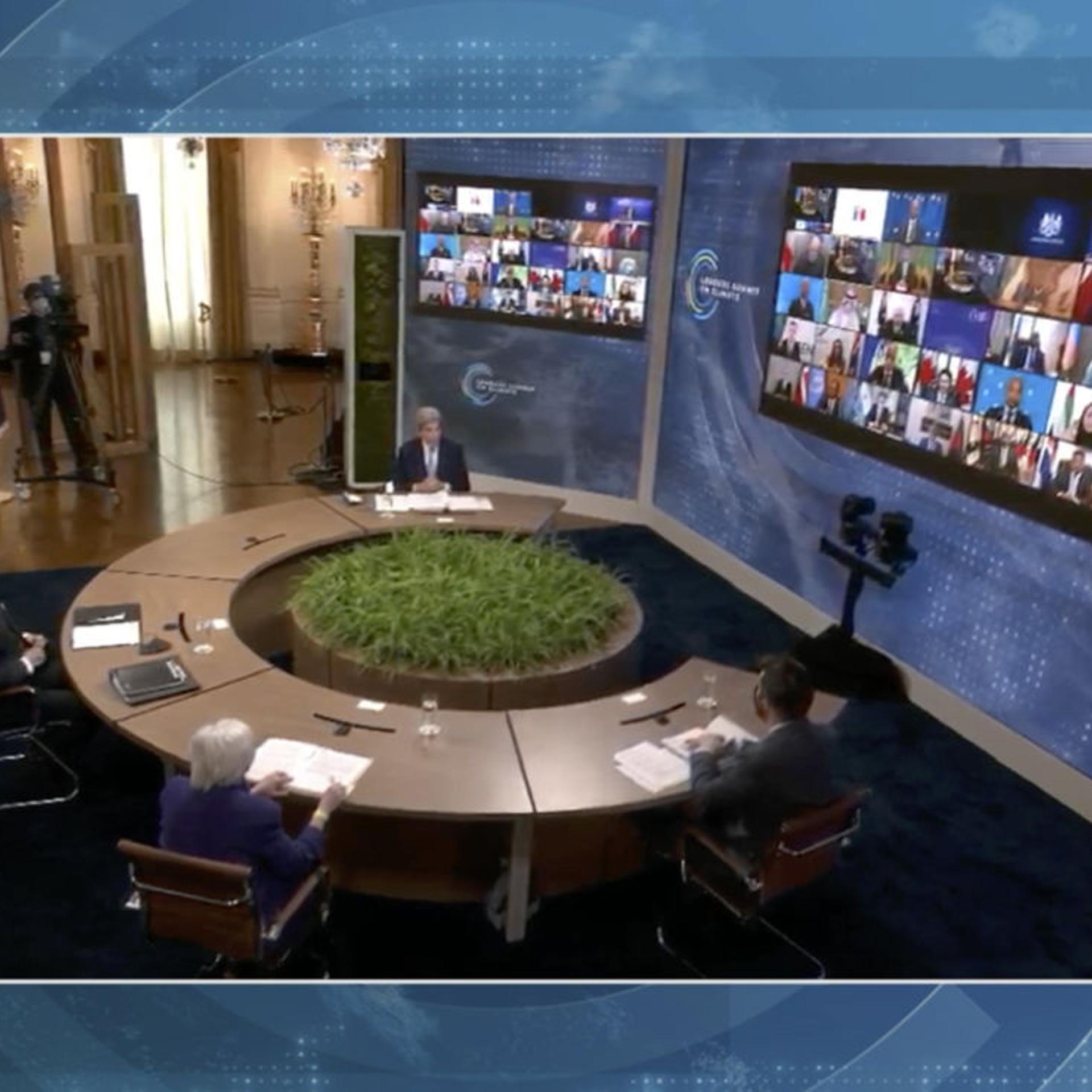 President Biden Participates In Virtual Leaders Summit On Climate