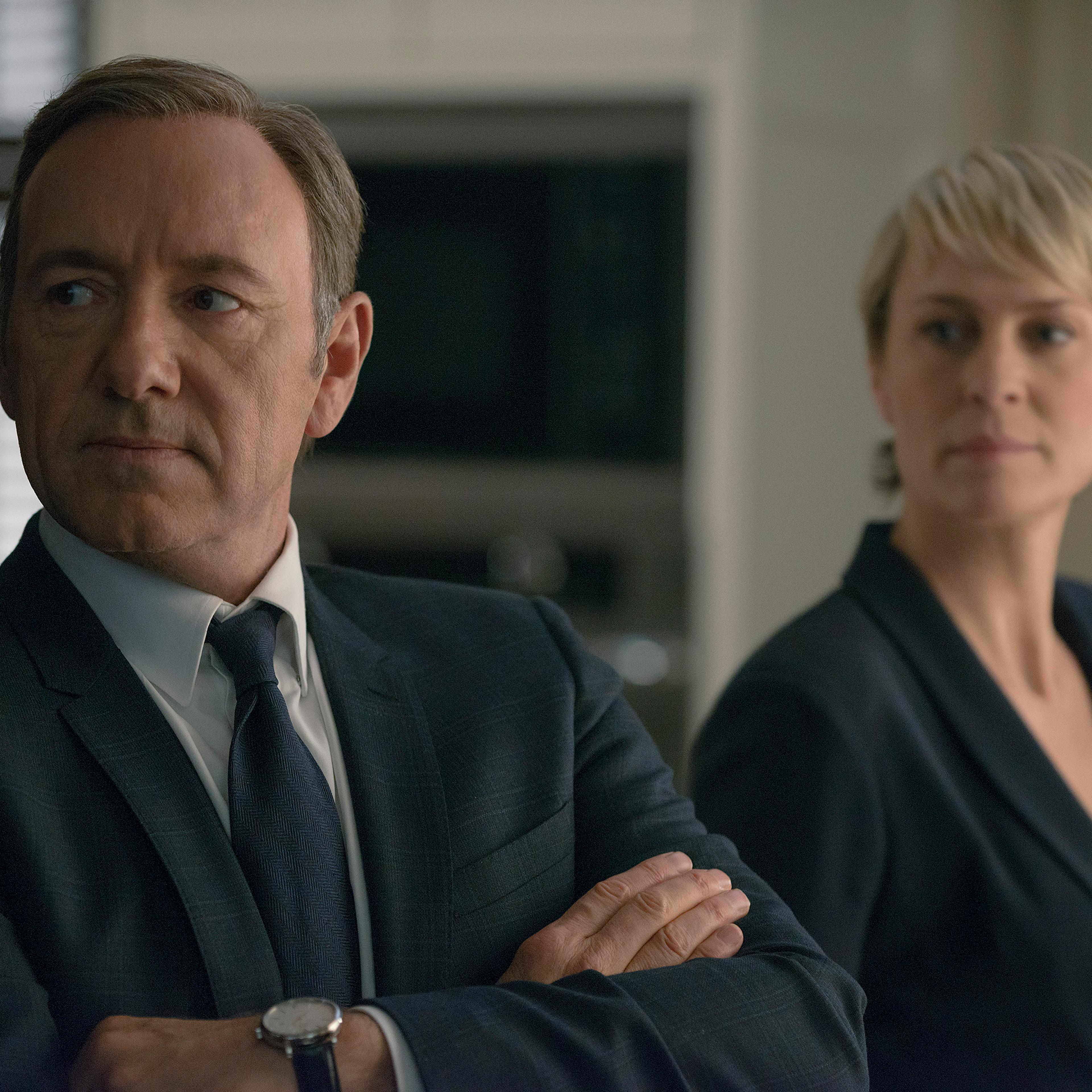 Kevin Spacey and Robin Wright in <i>House of Cards</i>