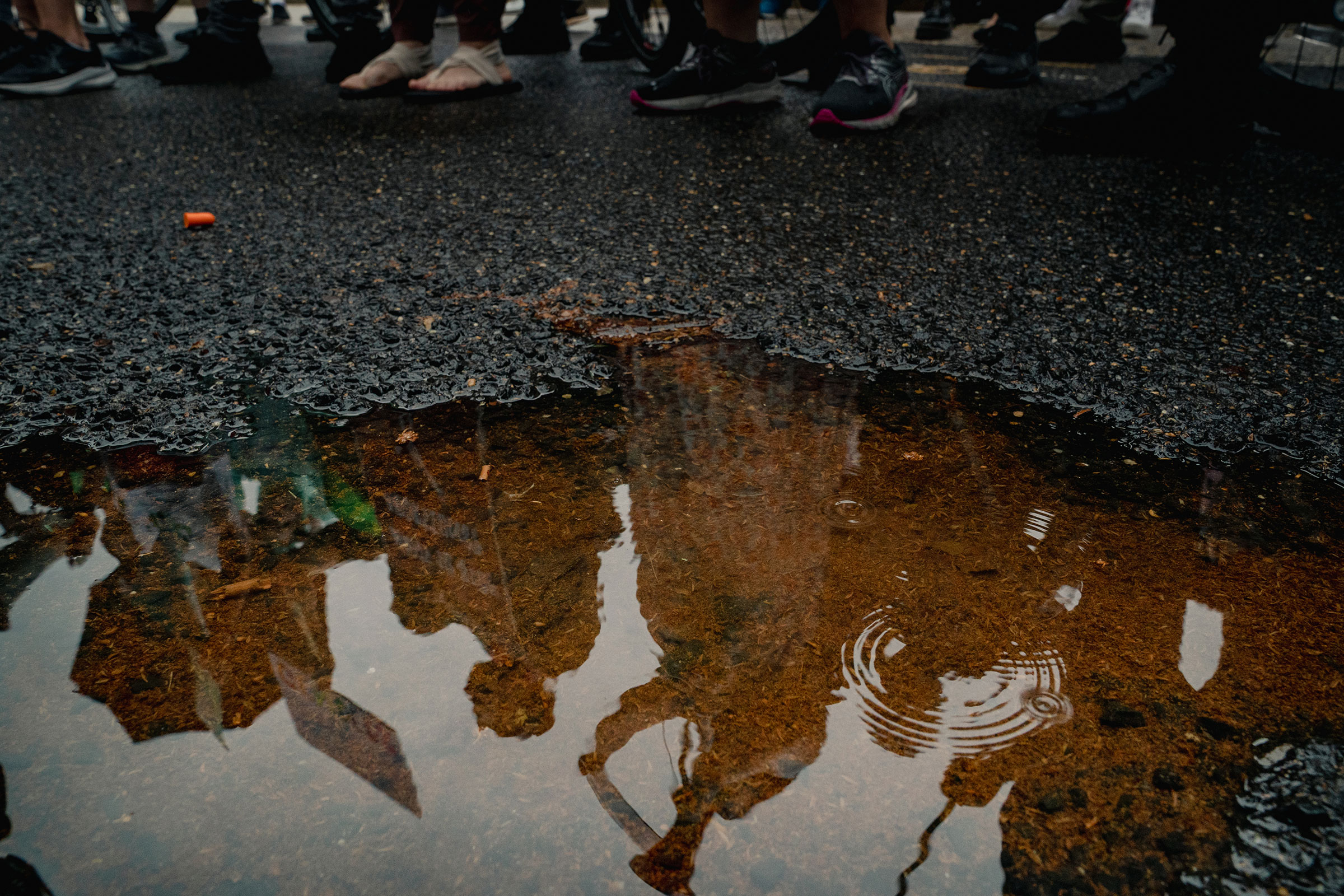 A reflection of supporters and opponents of abortion rights demonstrating is seen outside the U.S. Supreme Court Building on June 23, 2022 in Washington, DC. Decisions are expected in 13 more cases before the end of the Court's current session. (Photo/Sh