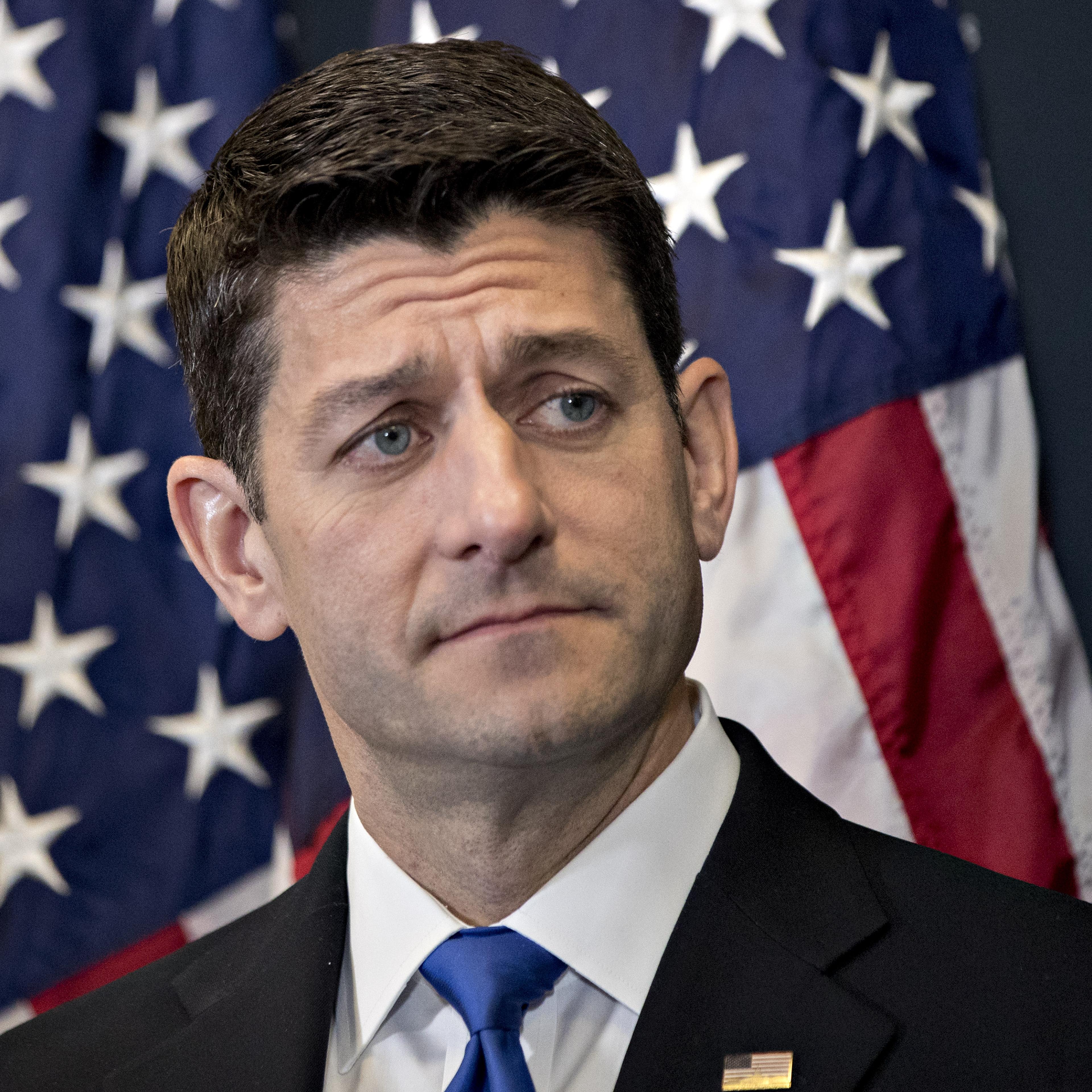 House Speaker Paul Ryan Holds News Conference Ahead Of Trump's Address To Congress
