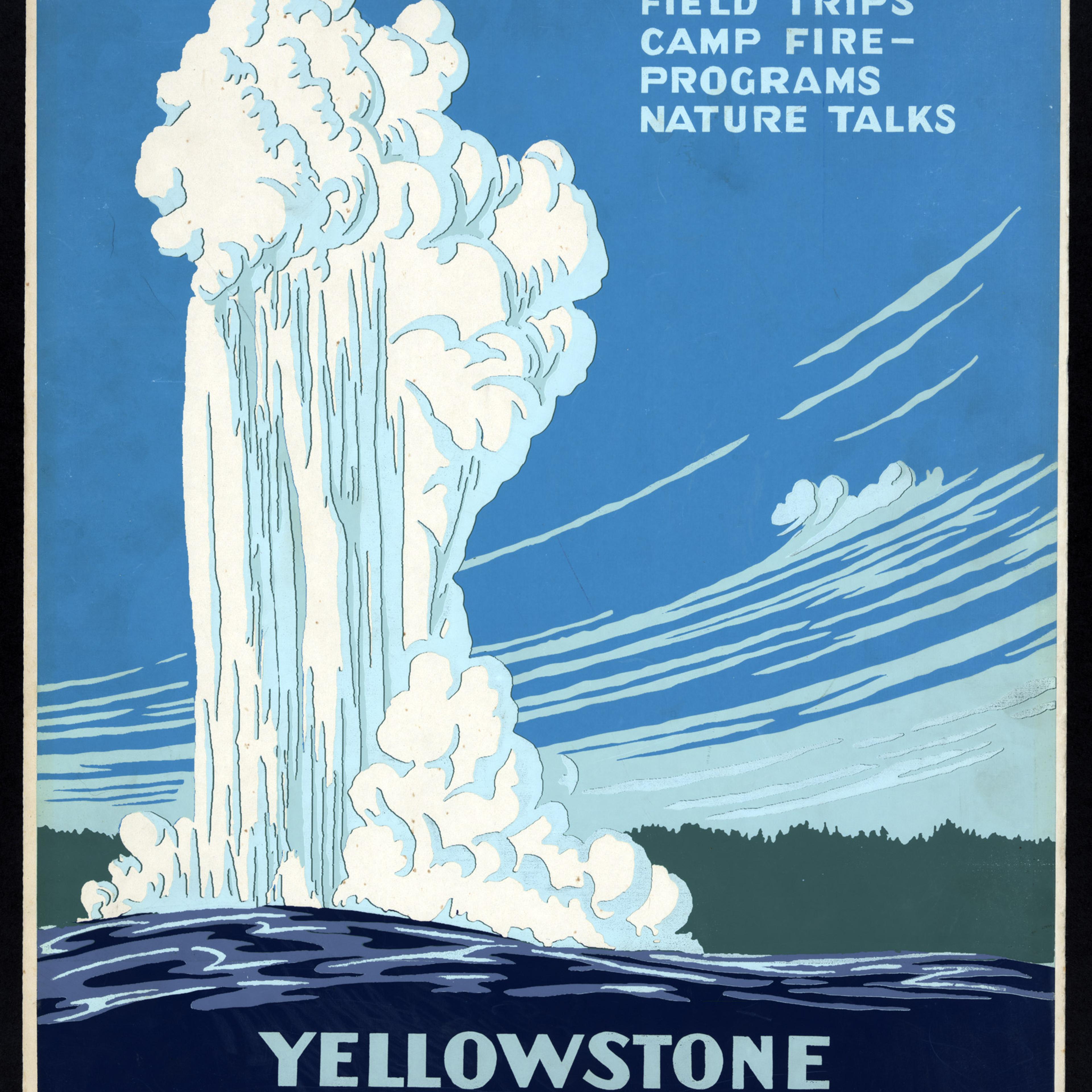 WPA National Parks poster from the Library of Congress.