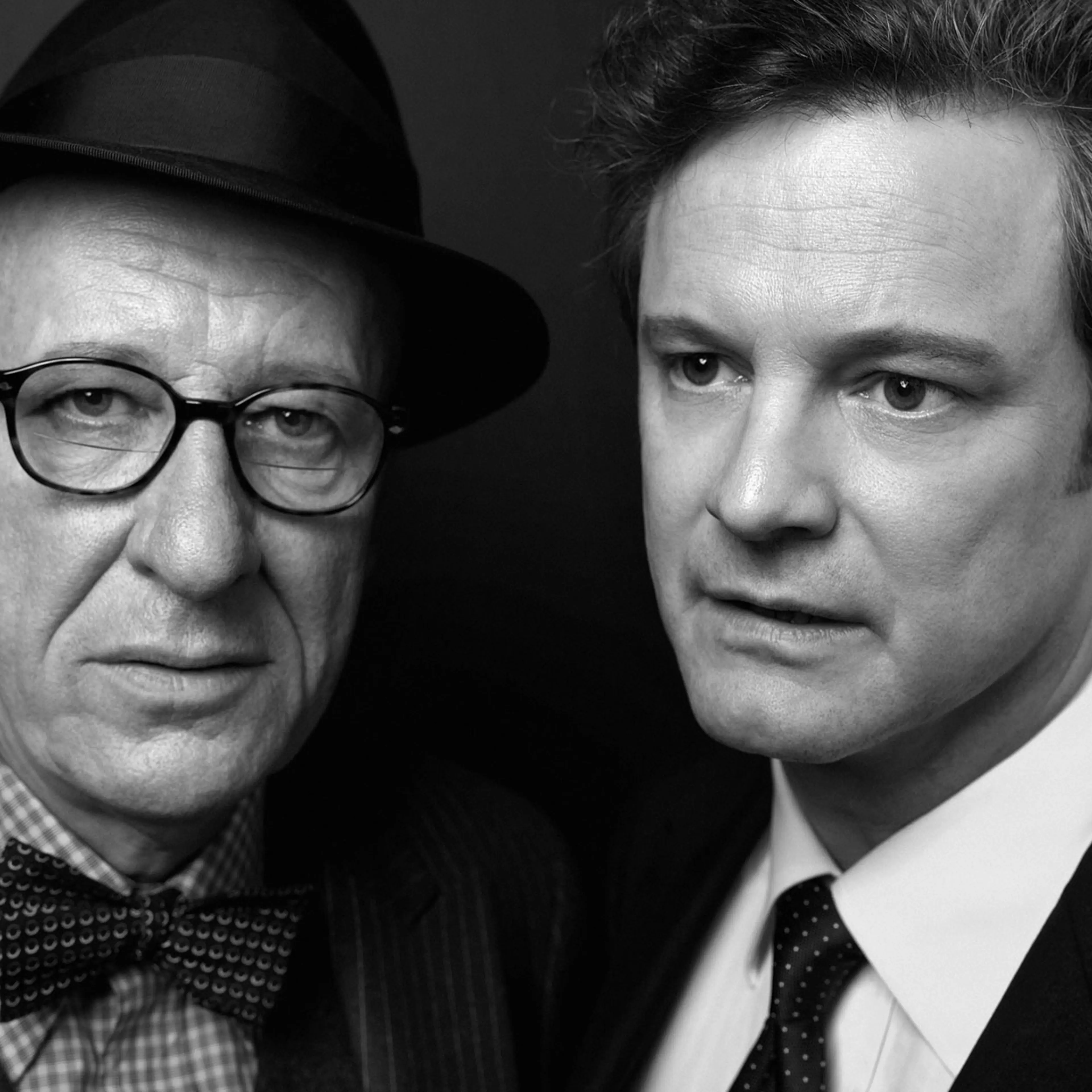 <b>Geoffrey Rush and Colin Firth</b><br>
King George VI<br>
<i>The King's Speech</i>