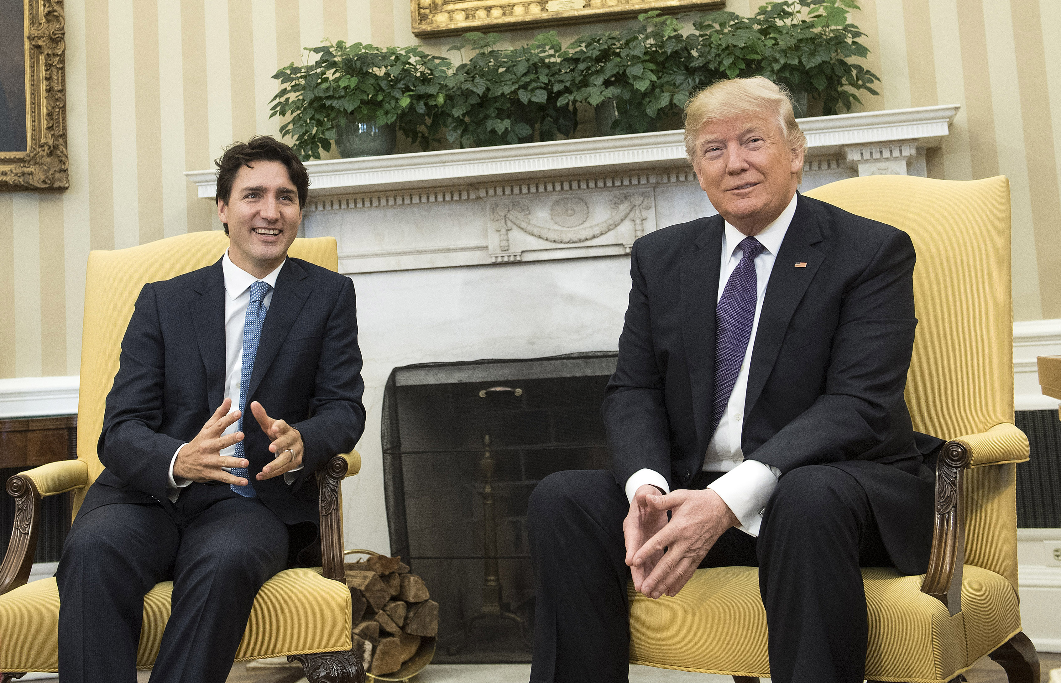 Donald Trump Hosts Canadian PM Justin Trudeau At The White House