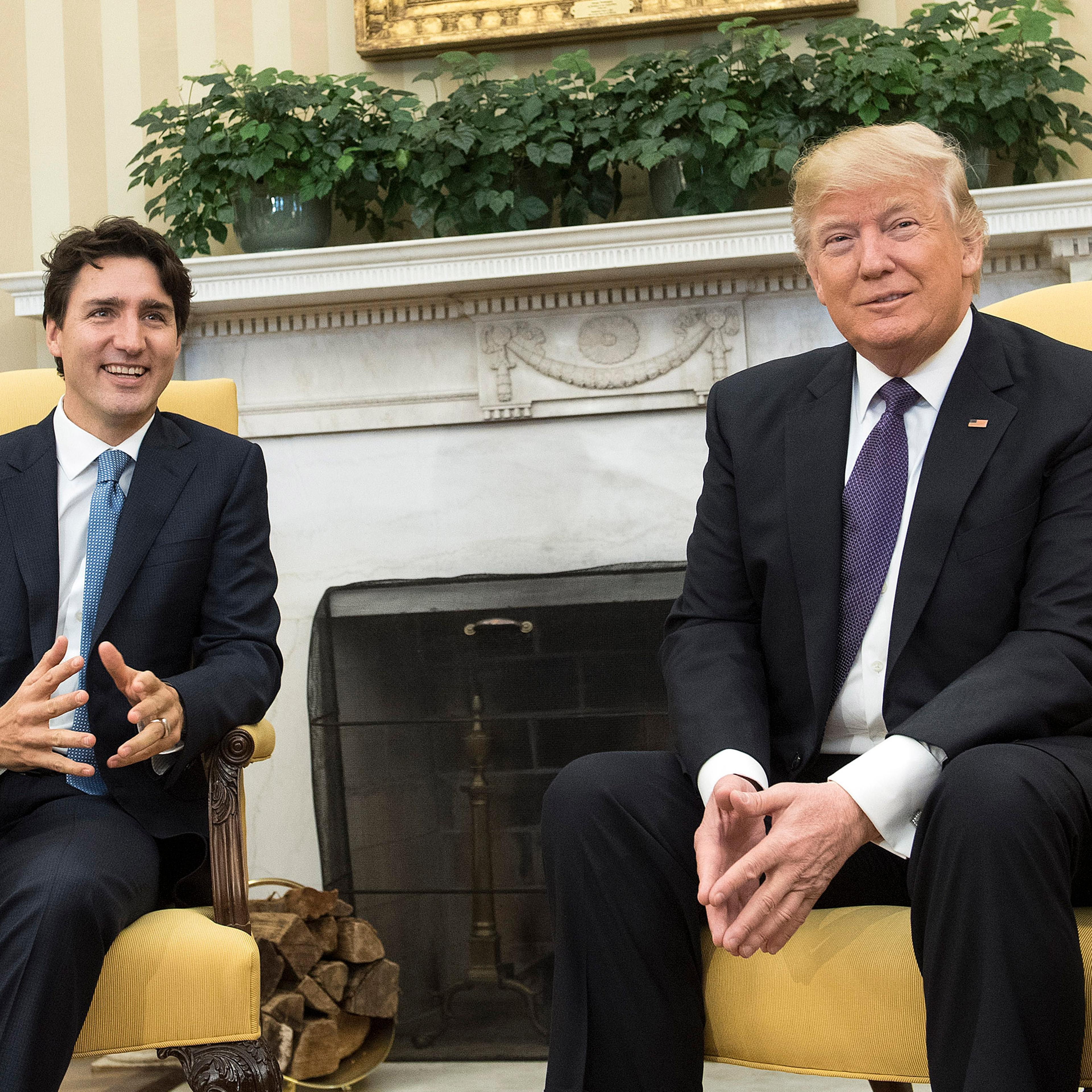Donald Trump Hosts Canadian PM Justin Trudeau At The White House