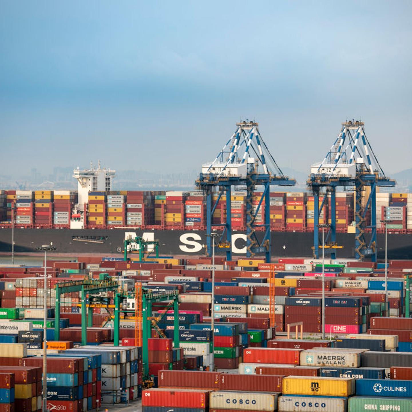 Nansha Port In Guangzhou