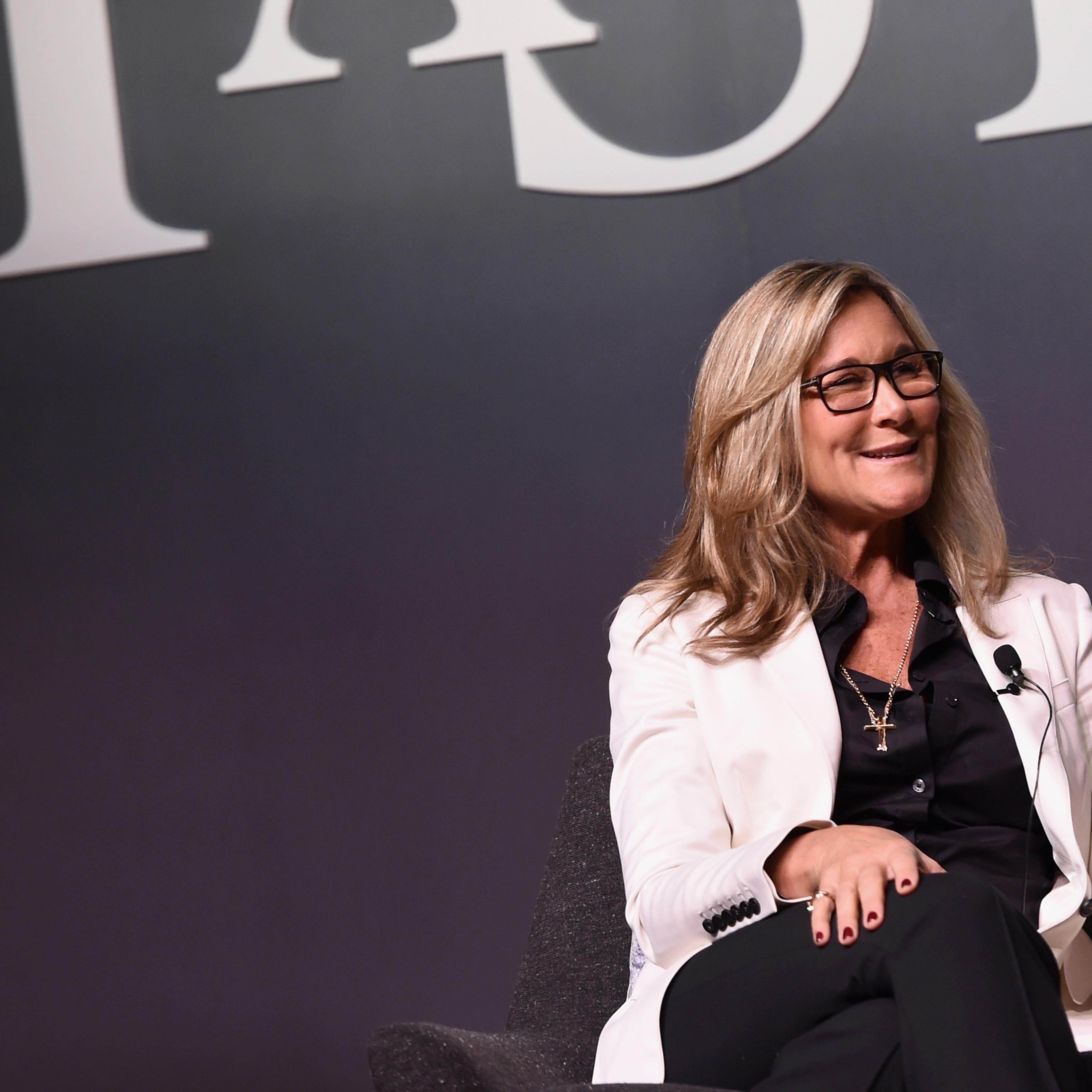 Senior Vice President of Apple Retail at Apple Inc, Angela Ahrendts speaks onstage during the Fast Company Innovation Festival in New York City on Nov. 9, 2015.