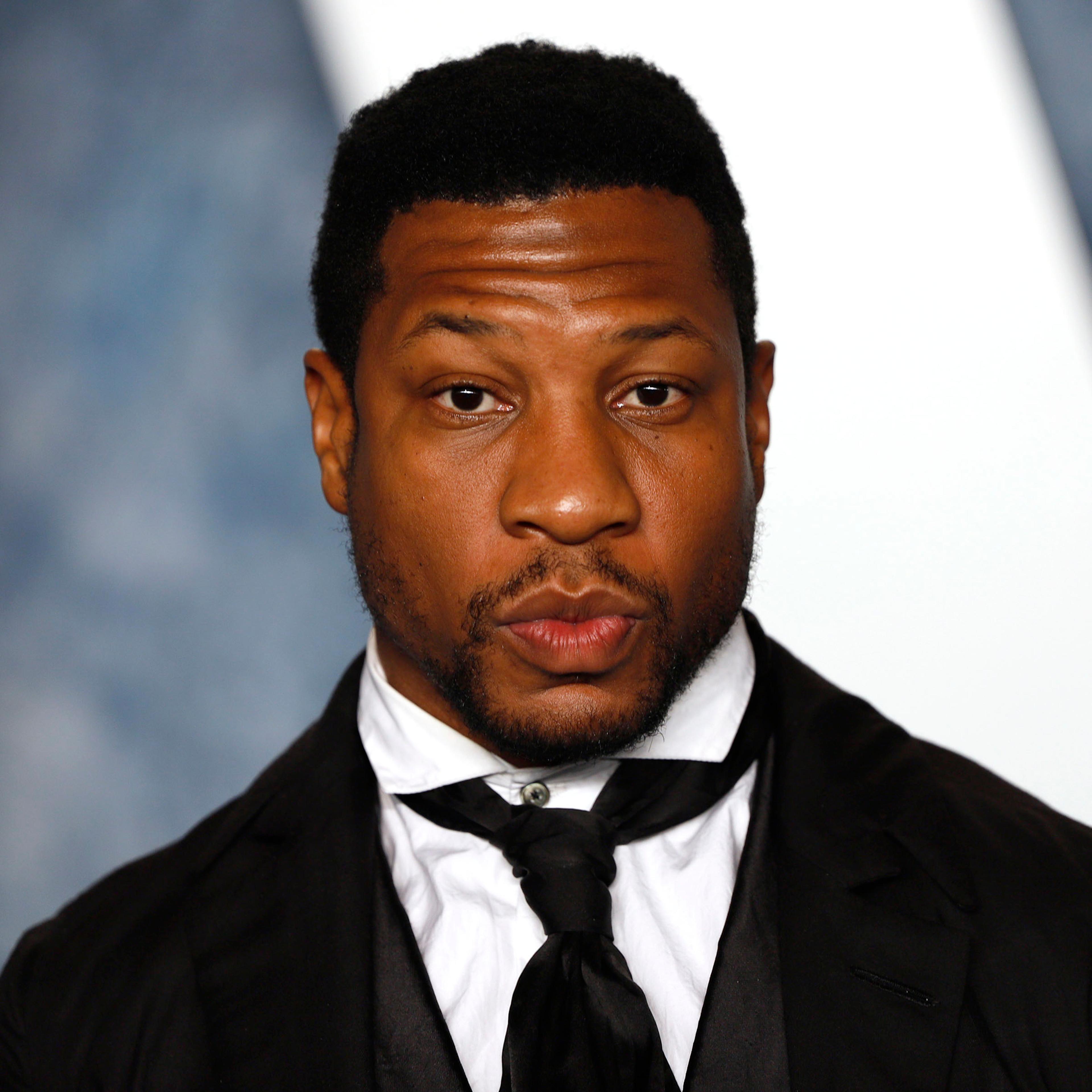 Jonathan Majors attends the 2023 Vanity Fair Oscar Party at the Wallis Annenberg Center for the Performing Arts in Beverly Hills, Calif., on March 12, 2023