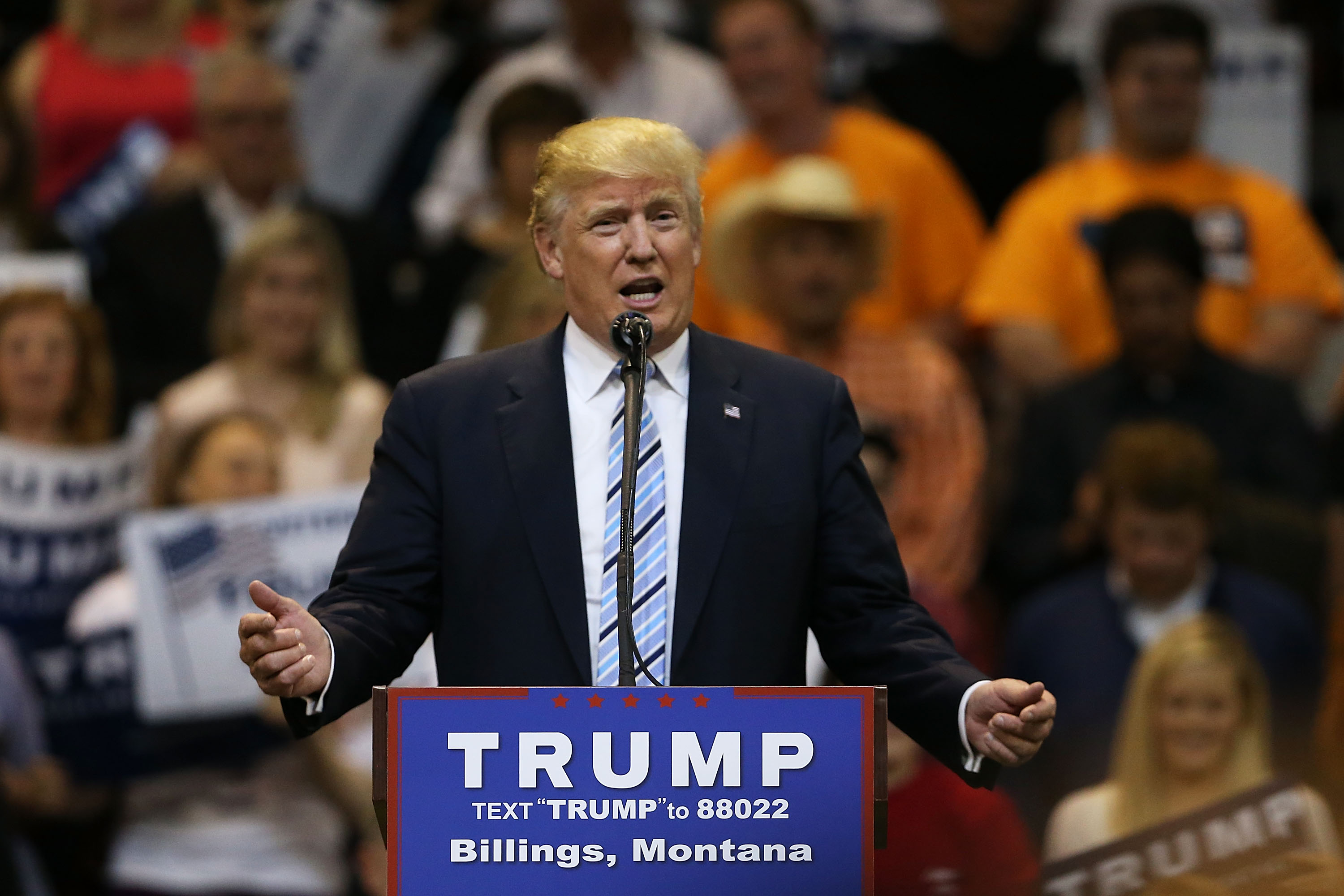 Donald Trump Holds Campaign Rally In Billings, Montana