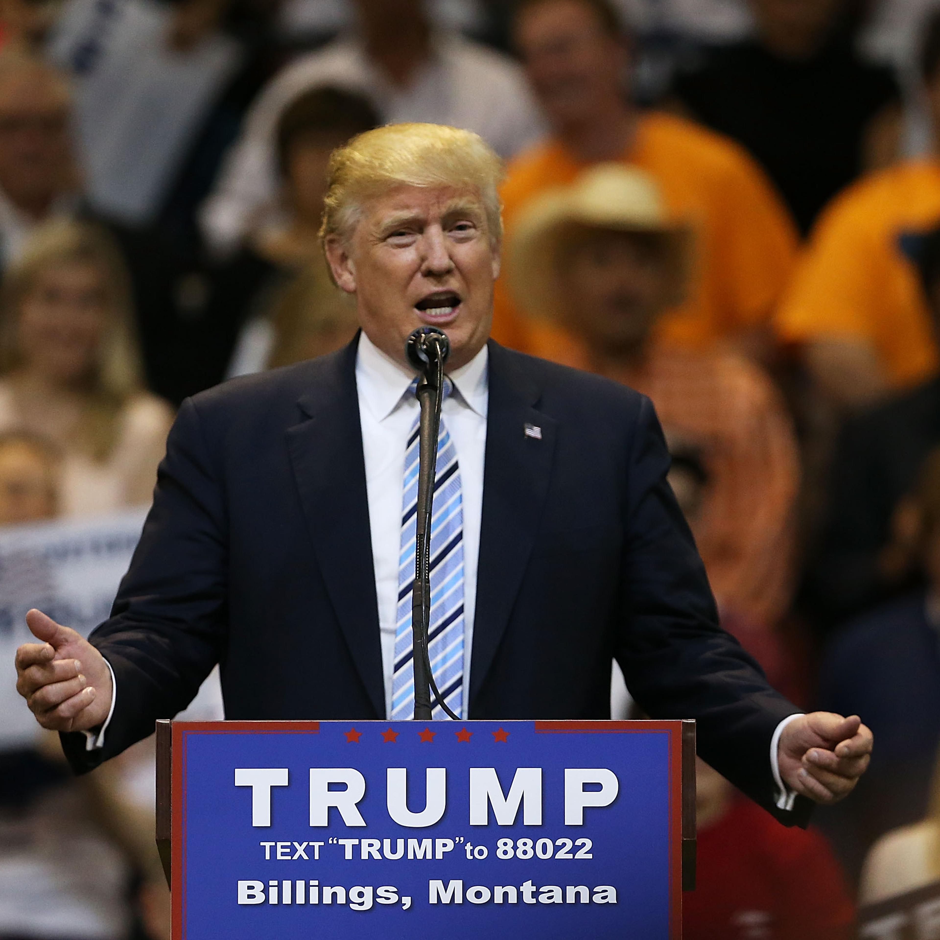 Donald Trump Holds Campaign Rally In Billings, Montana