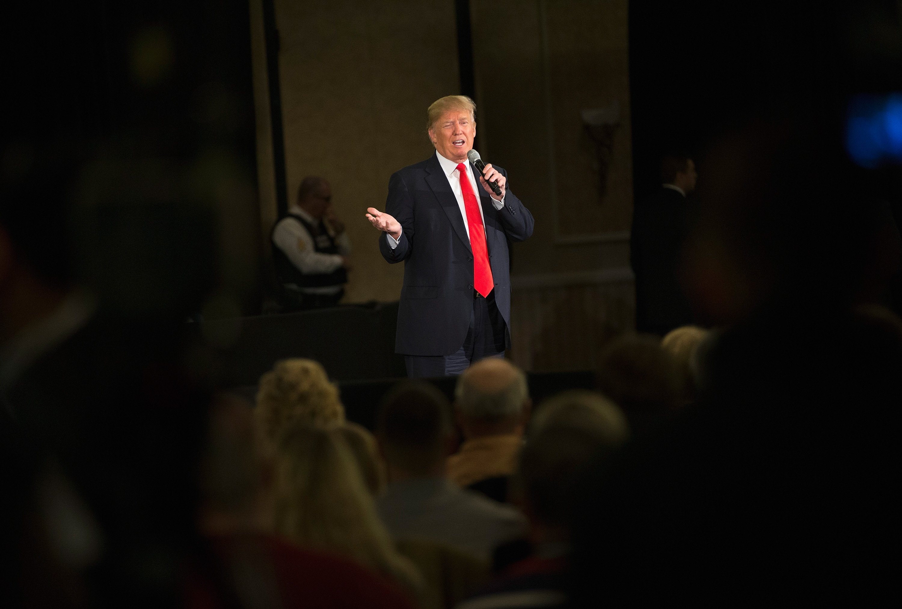 GOP Presidential Candidate Donald Trump Campaigns Near Green Bay, Wisconsin