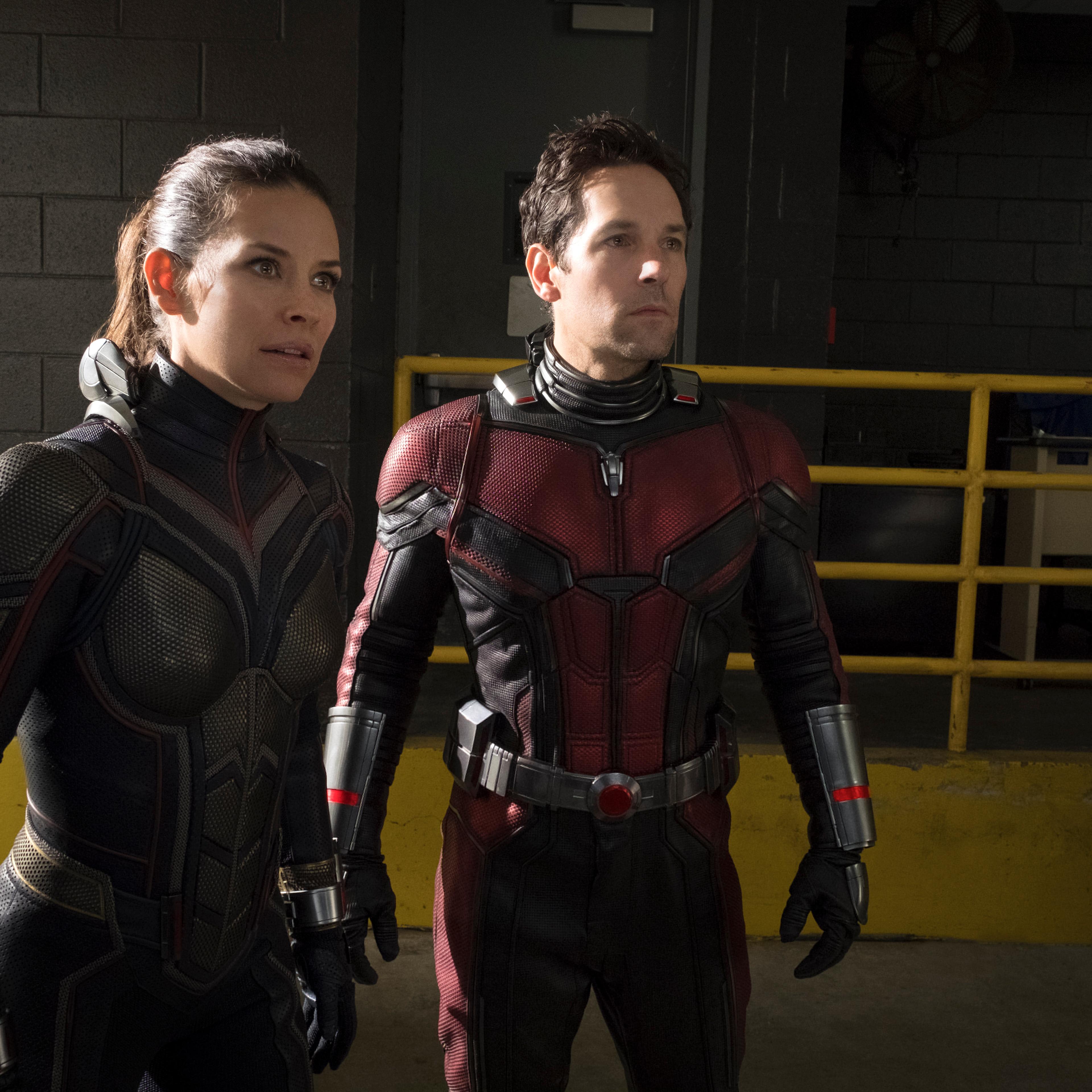 Paul Rudd and Evangeline Lilly in Marvel's new Ant-Man and the Wasp