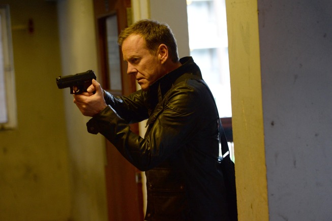 24:  LIVE ANOTHER DAY:   Jack (Kiefer Sutherland) tracks a man suspected to be a key participant in a plot to assassinate the President in Part Two of the  "11:00 AM - 12:00 PM /12:00 PM - 1:00 PM" special two-hour Season Premiere episode of 24