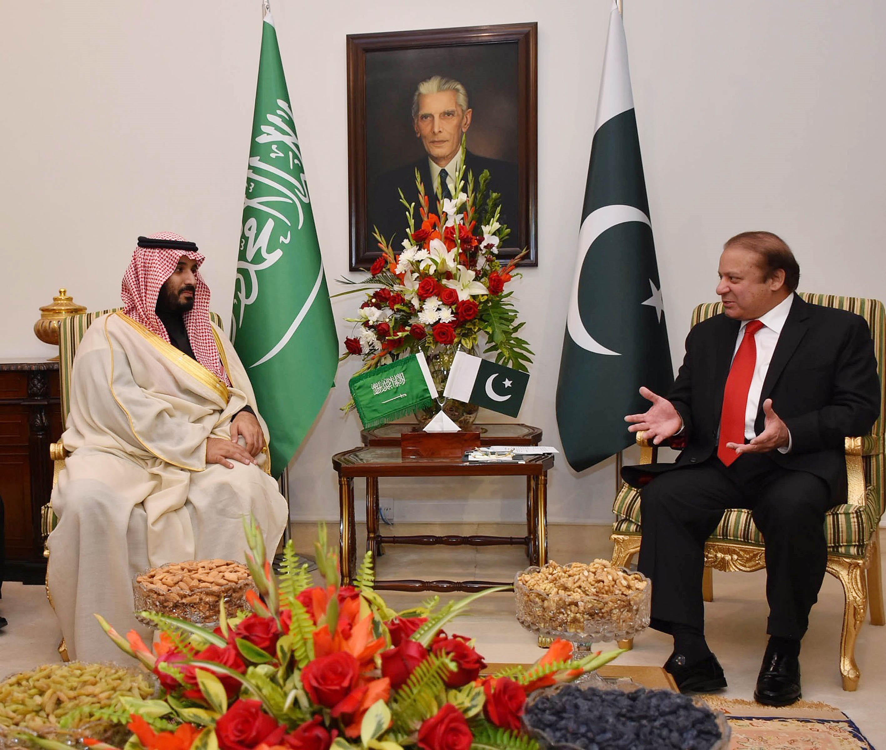 Saudi Defense Minister Mohammad Bin Salman in Pakistan