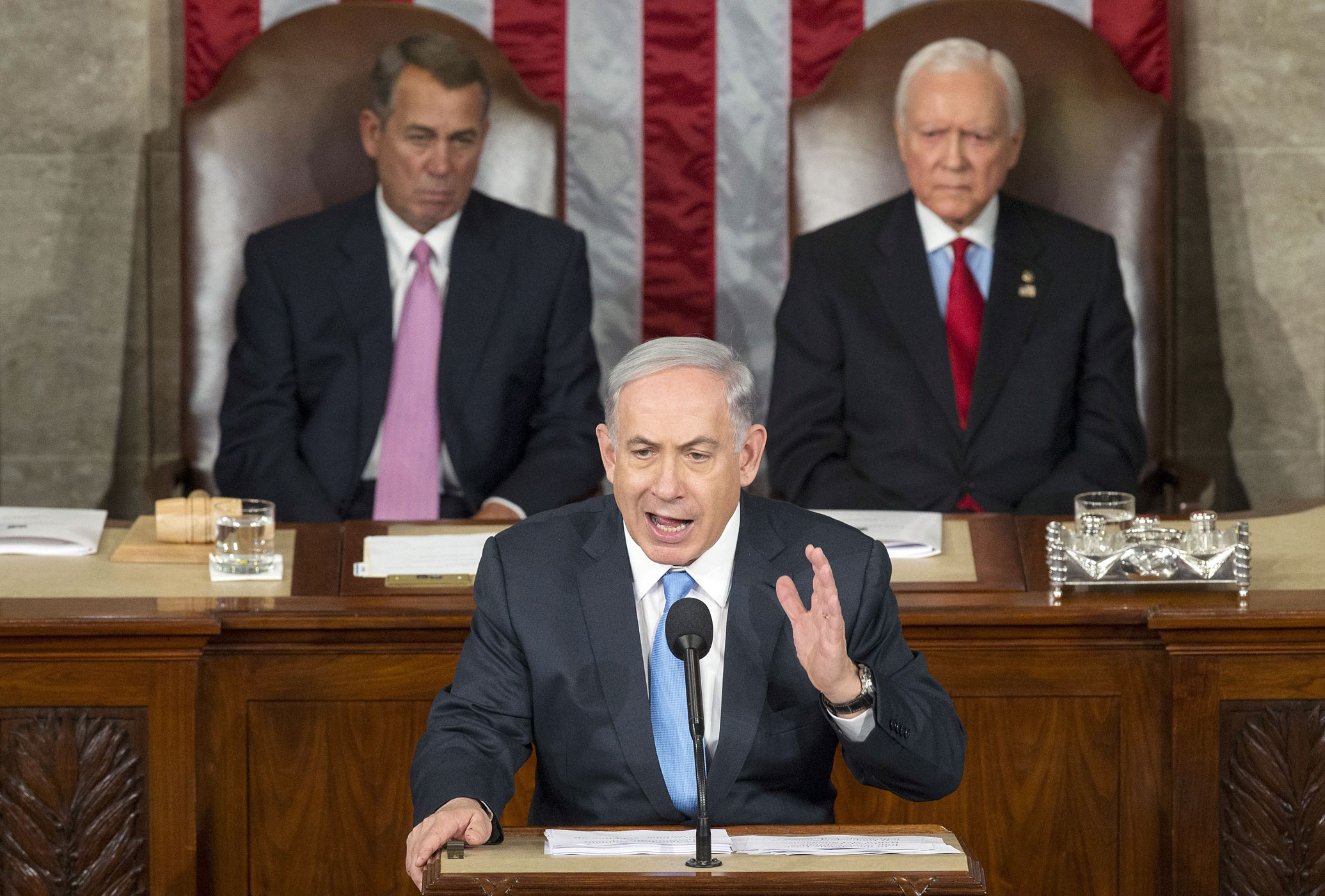 Israeli PM Netanyahu addresses a joint meeting of US Congress