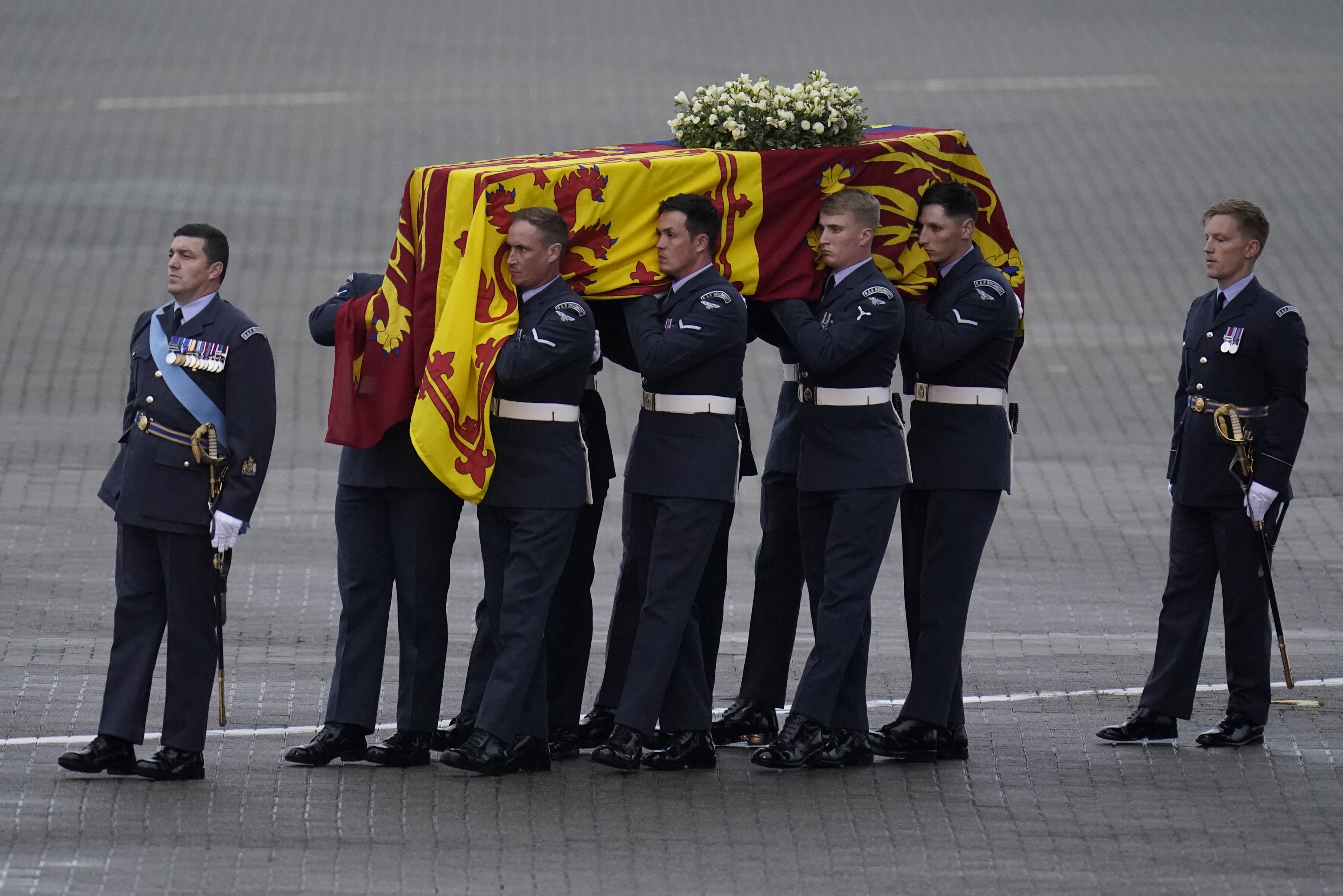 Queen Elizabeth II's Coffin Is Transferred To London