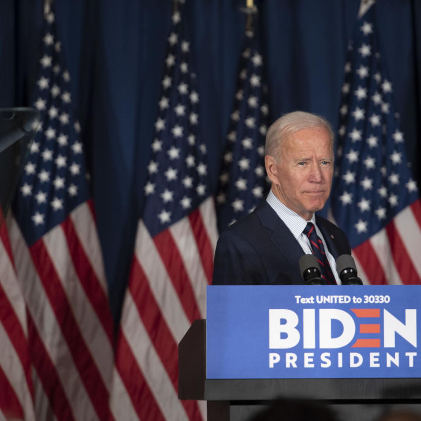 Former Vice President Joe Biden Makes Campaign Stops In New Hampshire