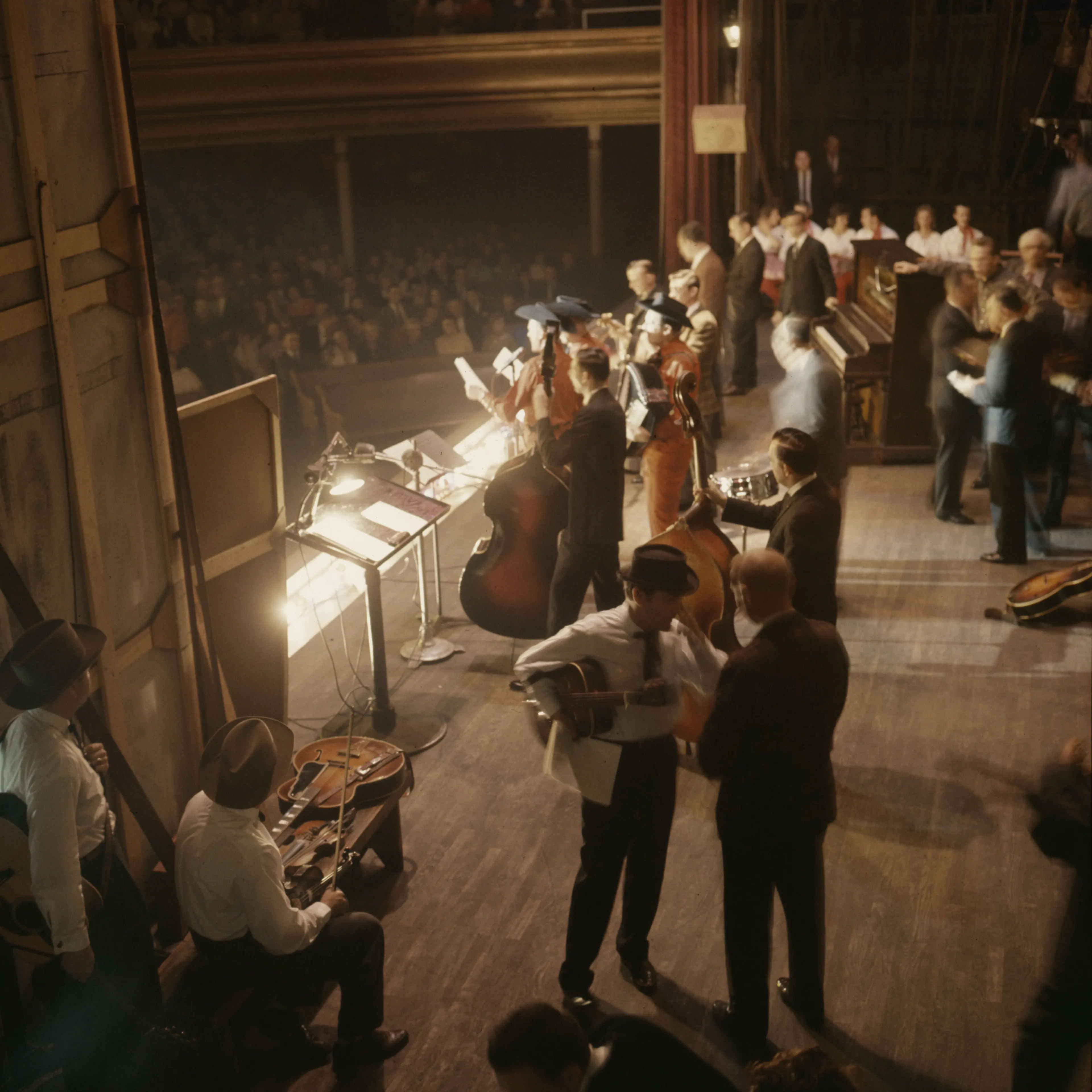 The Grand Ole Opry at the Ryman Auditorium, Nashville, c.1960.Photograph by Les Leverett