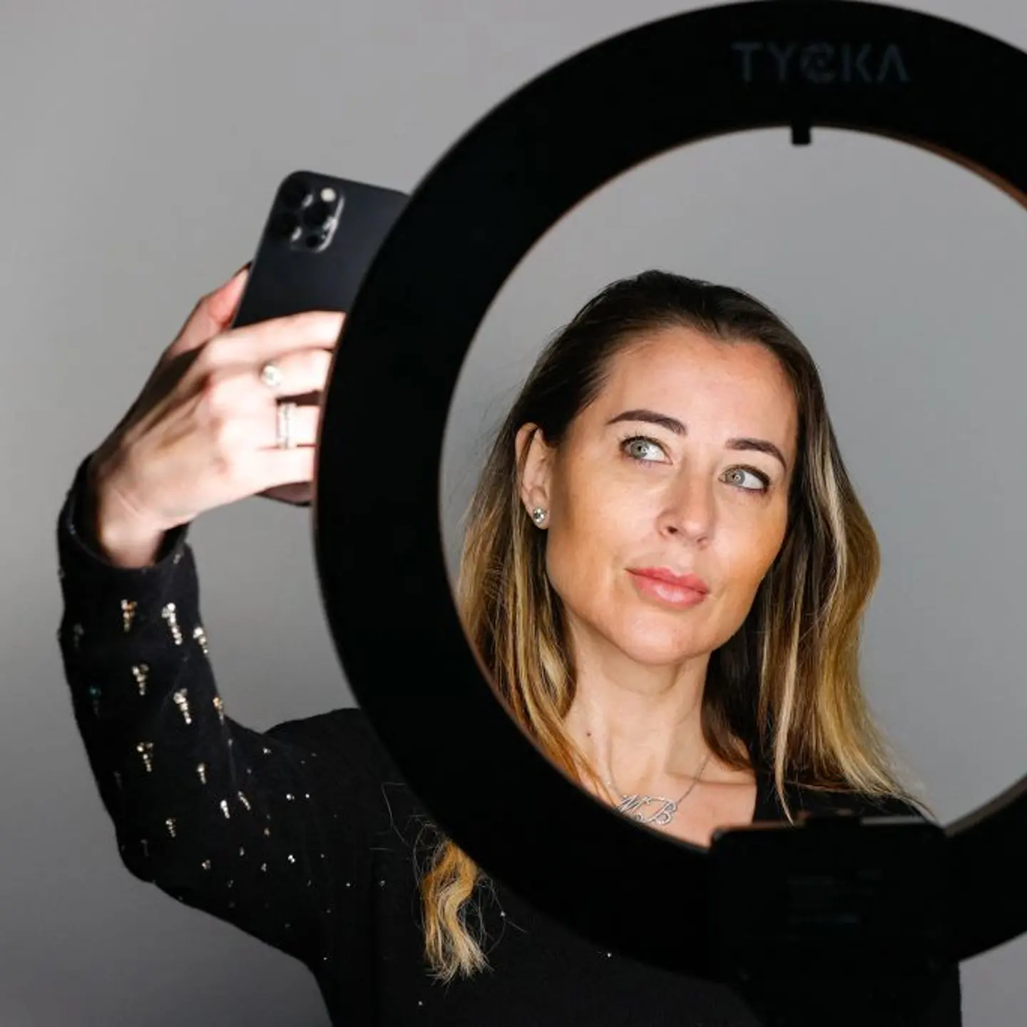 French influencer Magali Berdah poses in her offices in Paris on January 19, 2022.