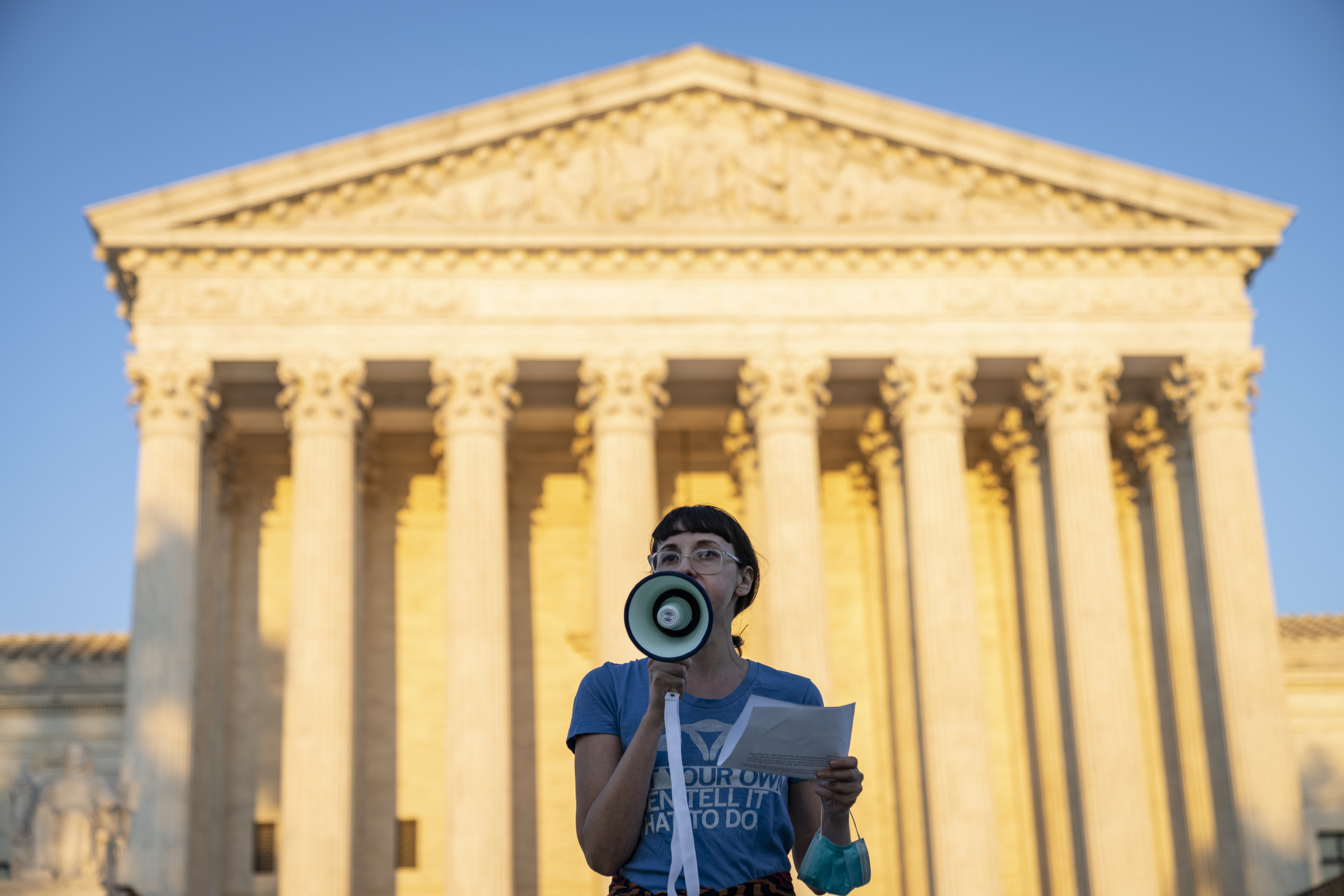 Protest Held Outside Supreme Court Against Texas Abortion Law