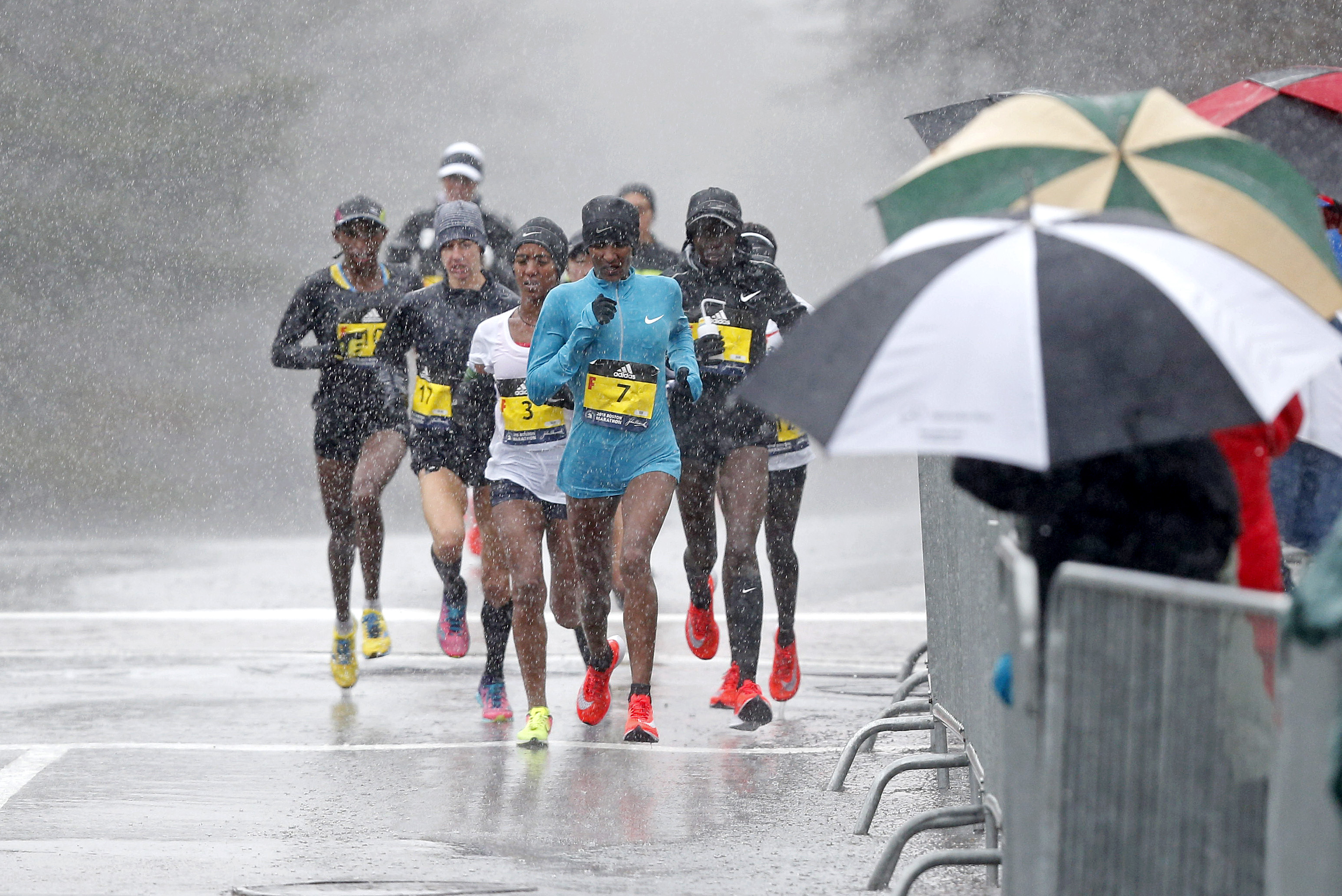 Boston Marathon Rain