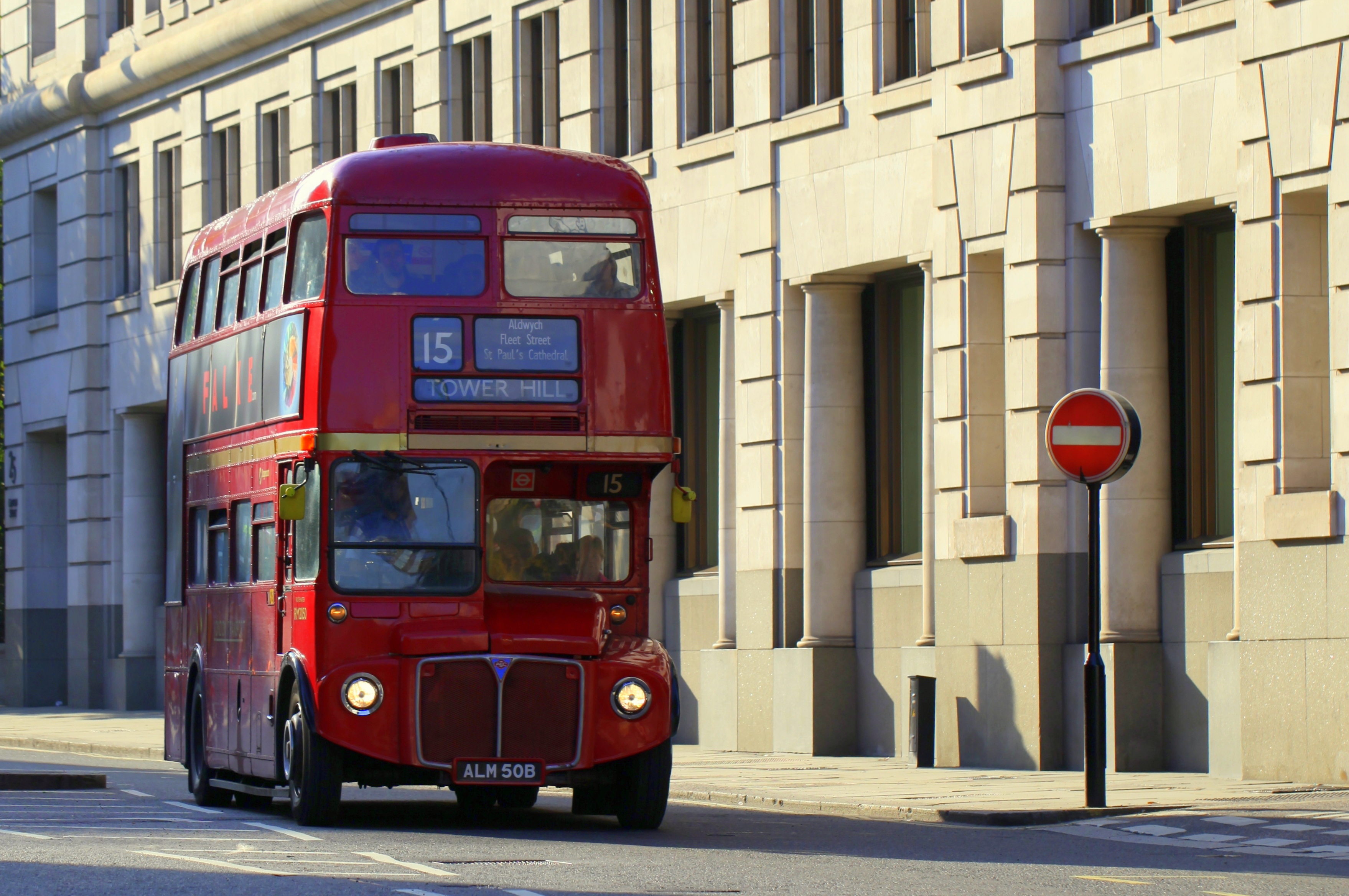 Red bus in london