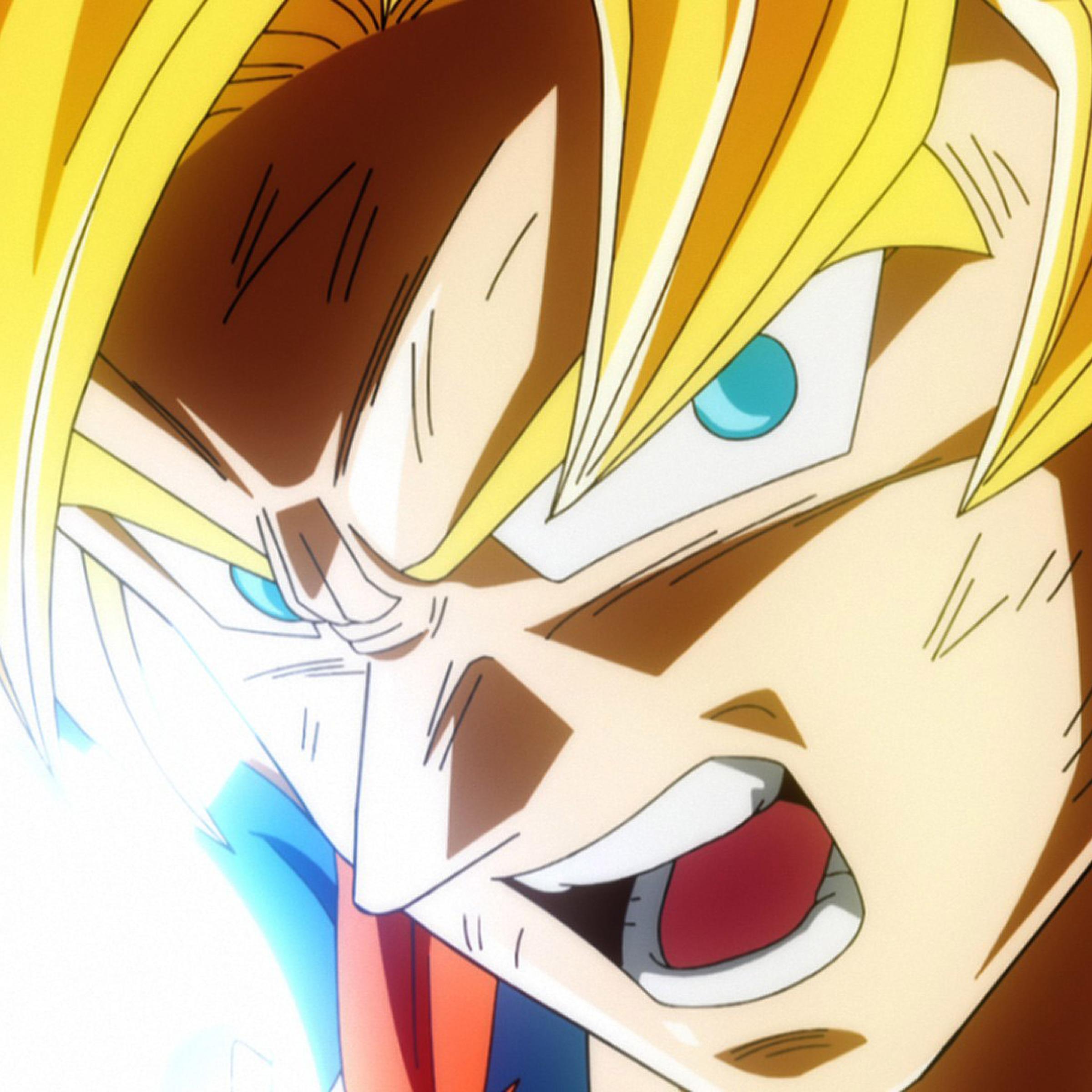 Goku goes Super Saiyan in Dragon Ball Z: Battle of Gods