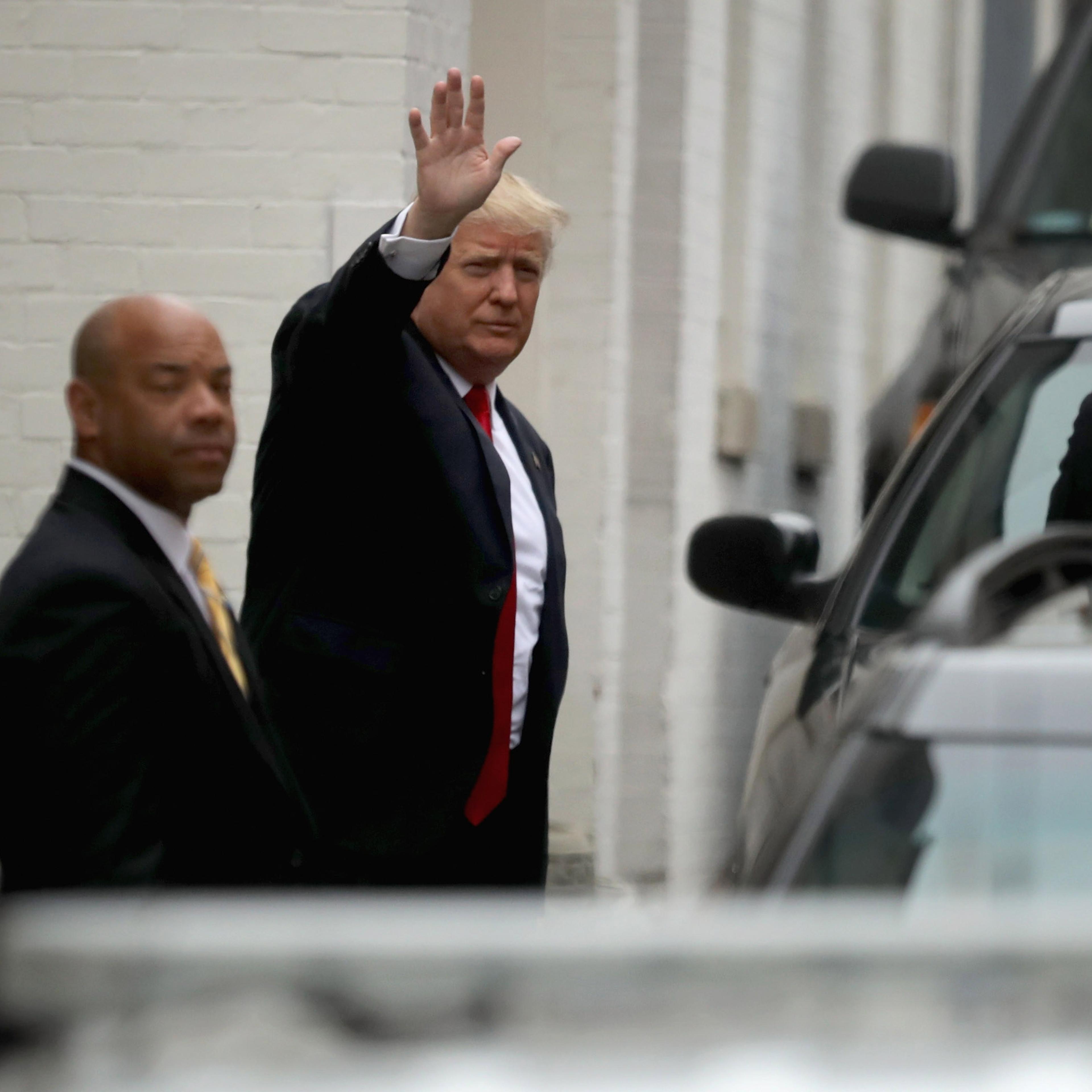 Donald Trump Meets With Congressional GOP Leaders In Washington DC