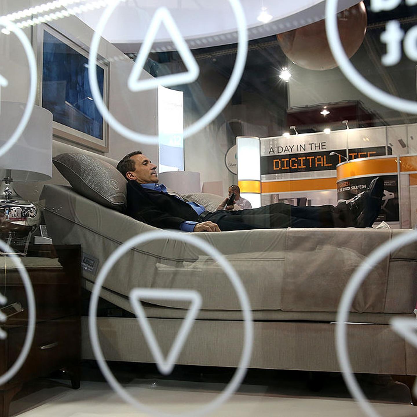 Sleep Number bed at CES 2014