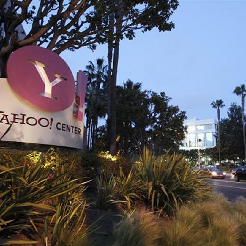 The Yahoo! offices are pictured in Santa Monica