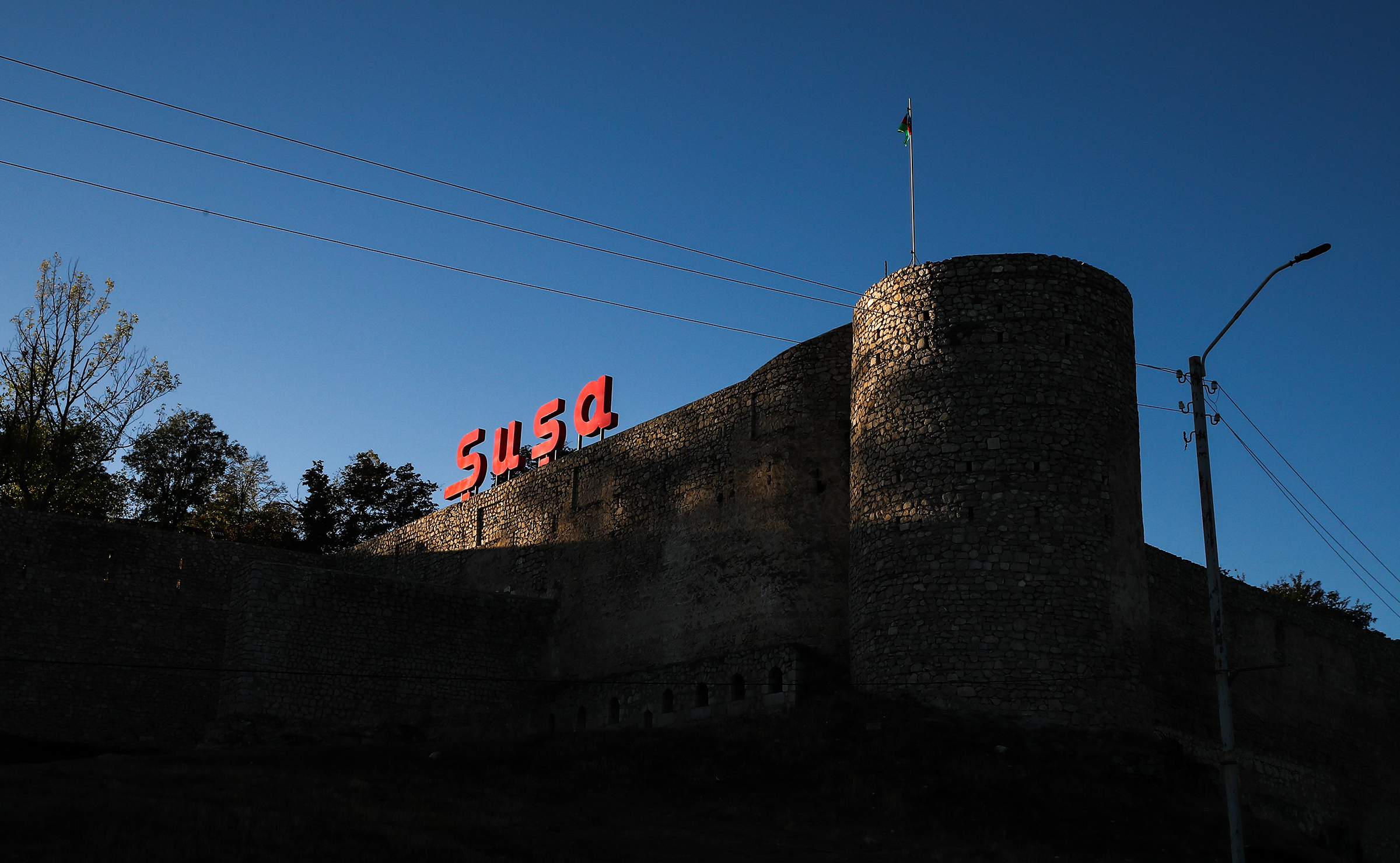 A view of the Shusha Fortress, Sept. 27, 2021.