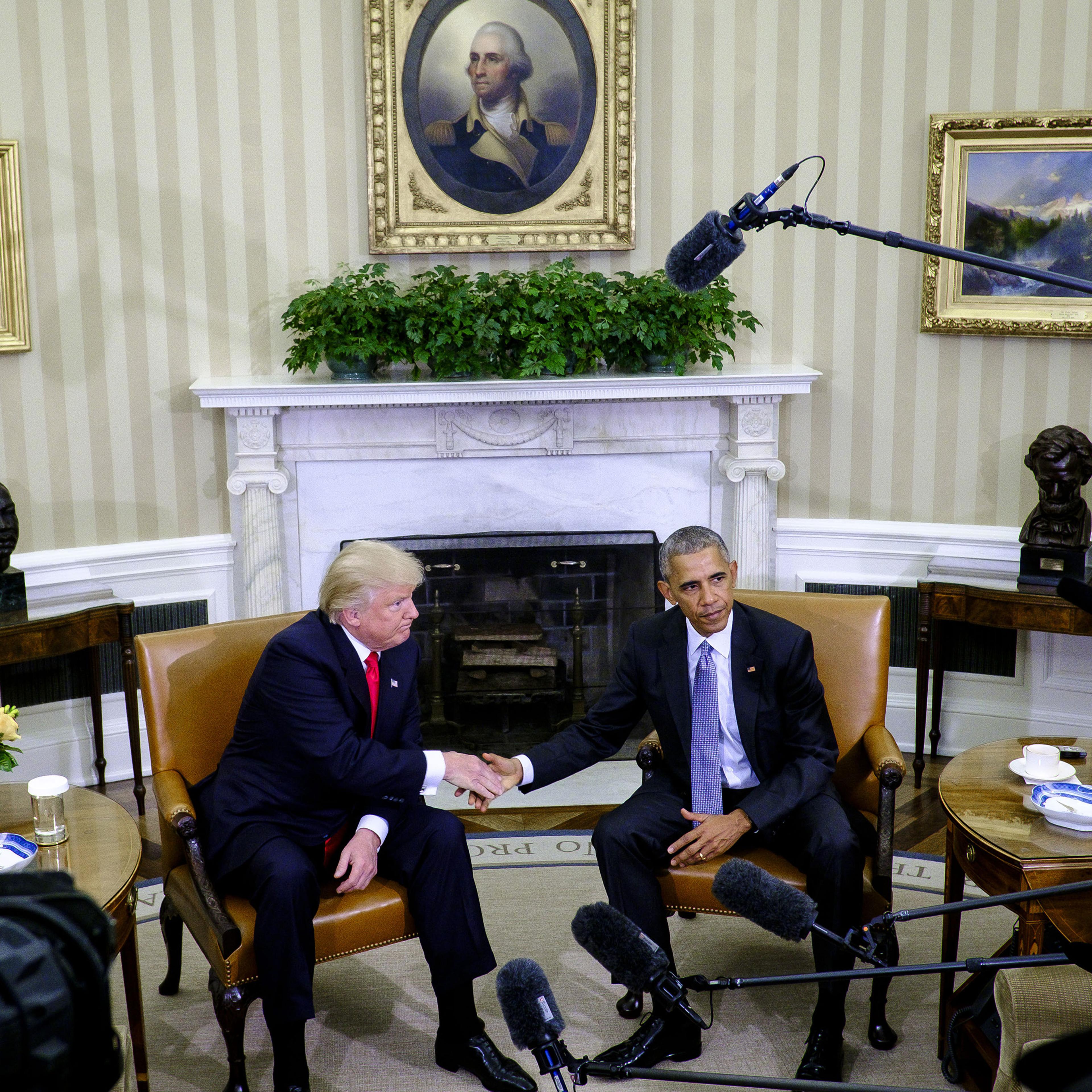 President Obama Meets With President-Elect Donald Trump At The White House