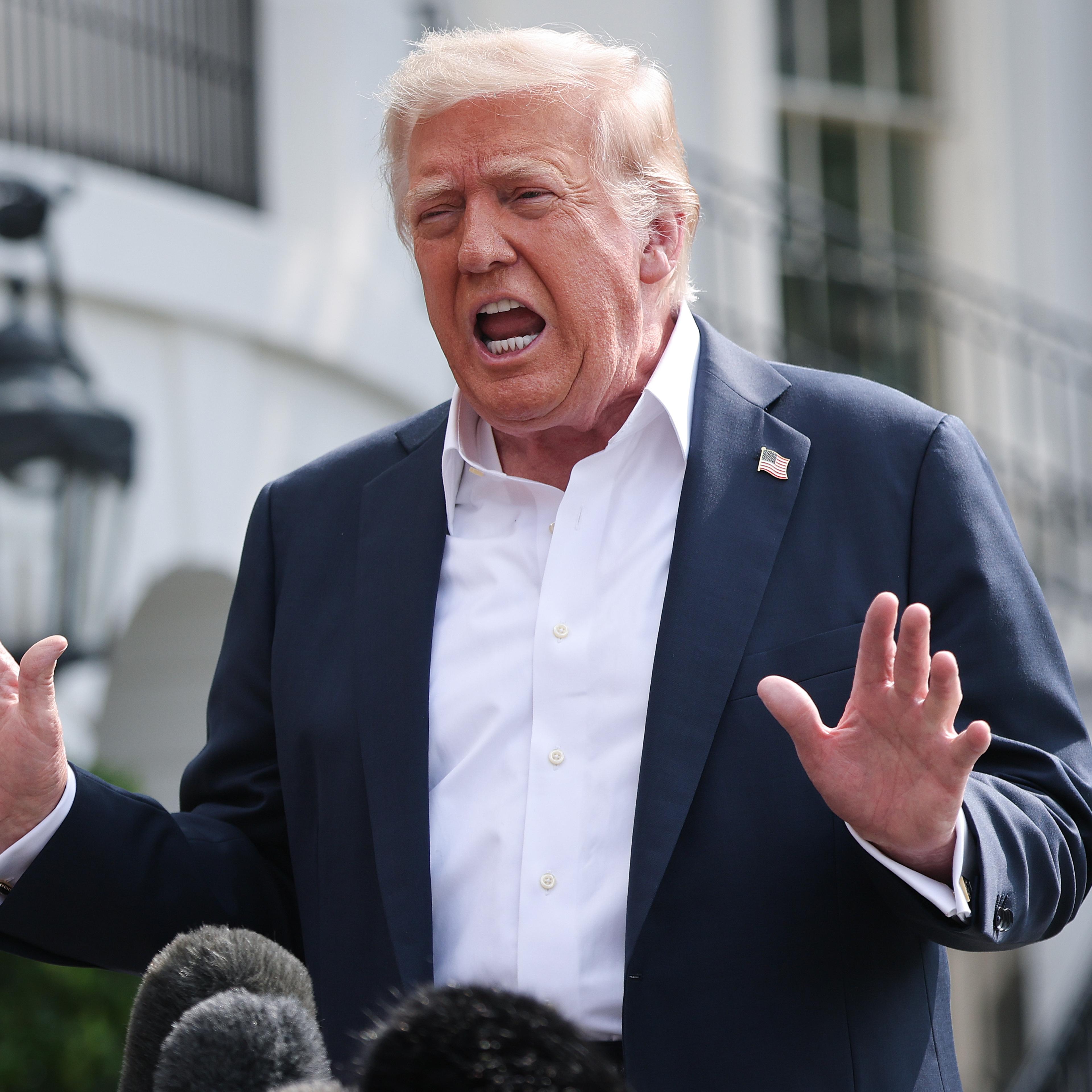 President Trump Departs White House En Route To Texas